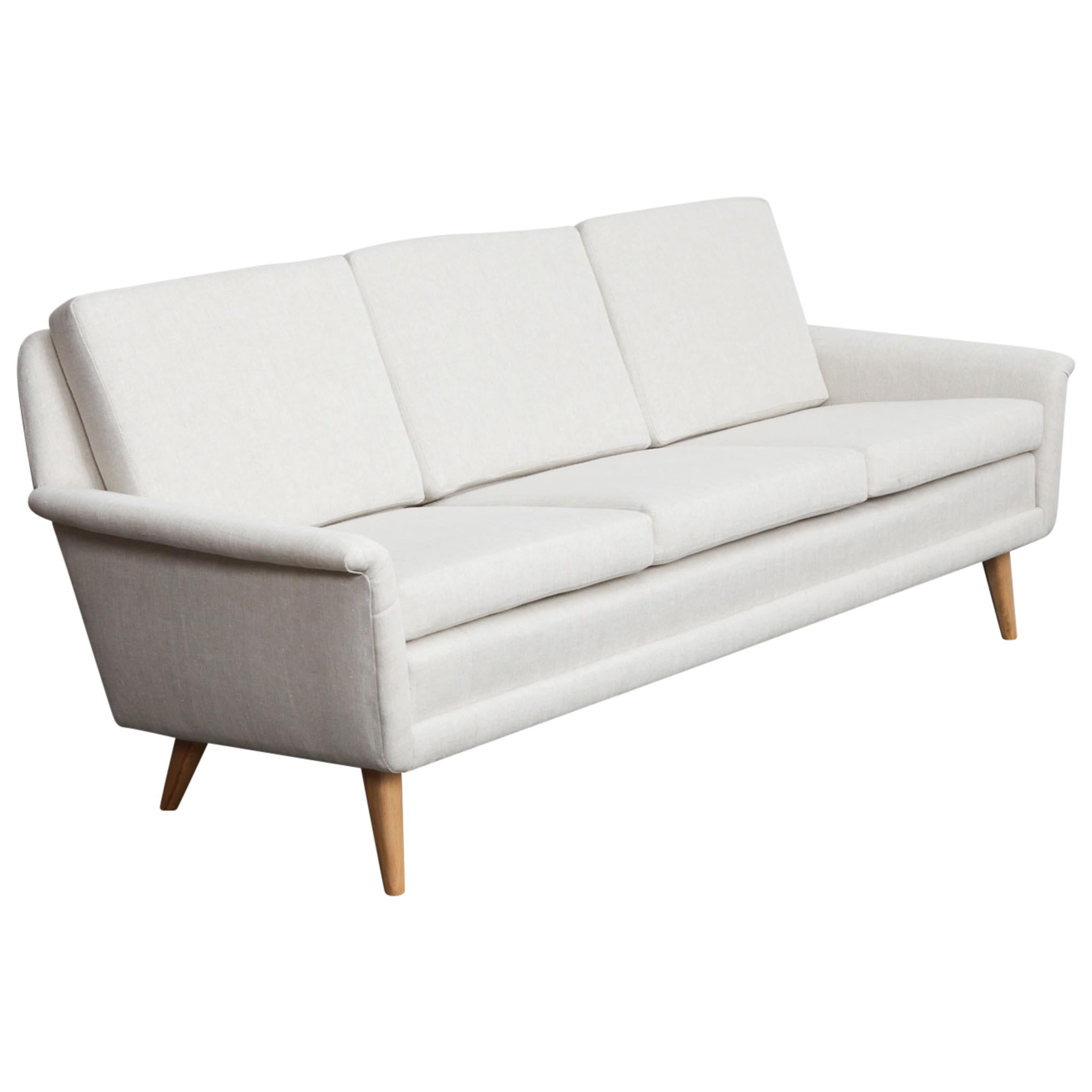 Folke Ohlsson 3-Seat DUX 1950s Sofa from Sweden