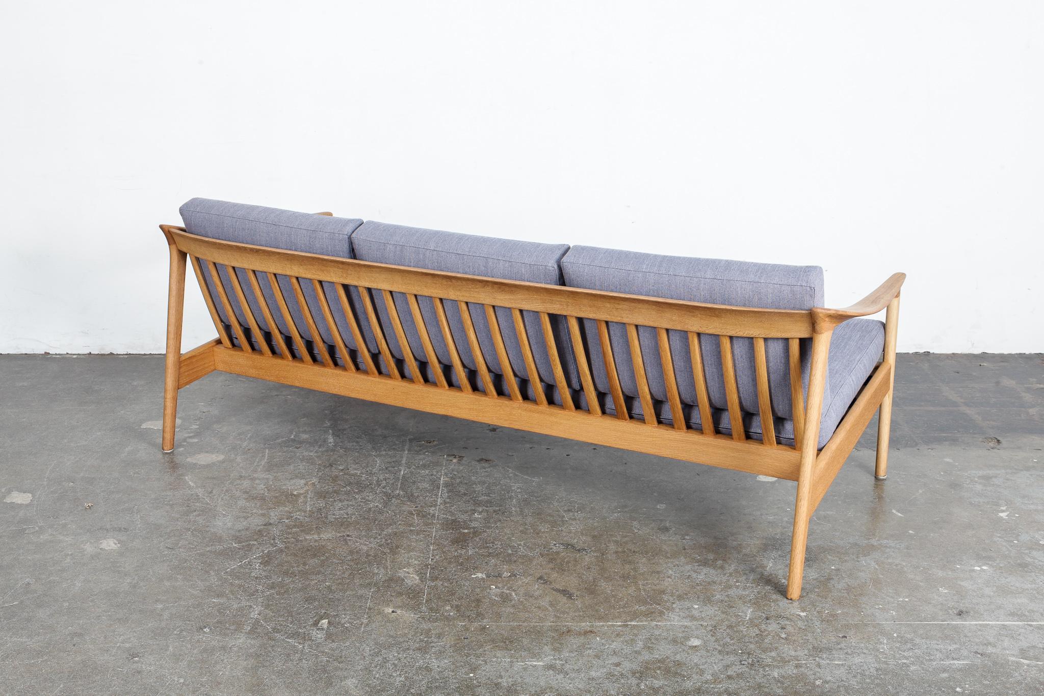 Folke Ohlsson 'Colorado' Solid Oak Sofa for Bodafors, Sweden In Good Condition In North Hollywood, CA