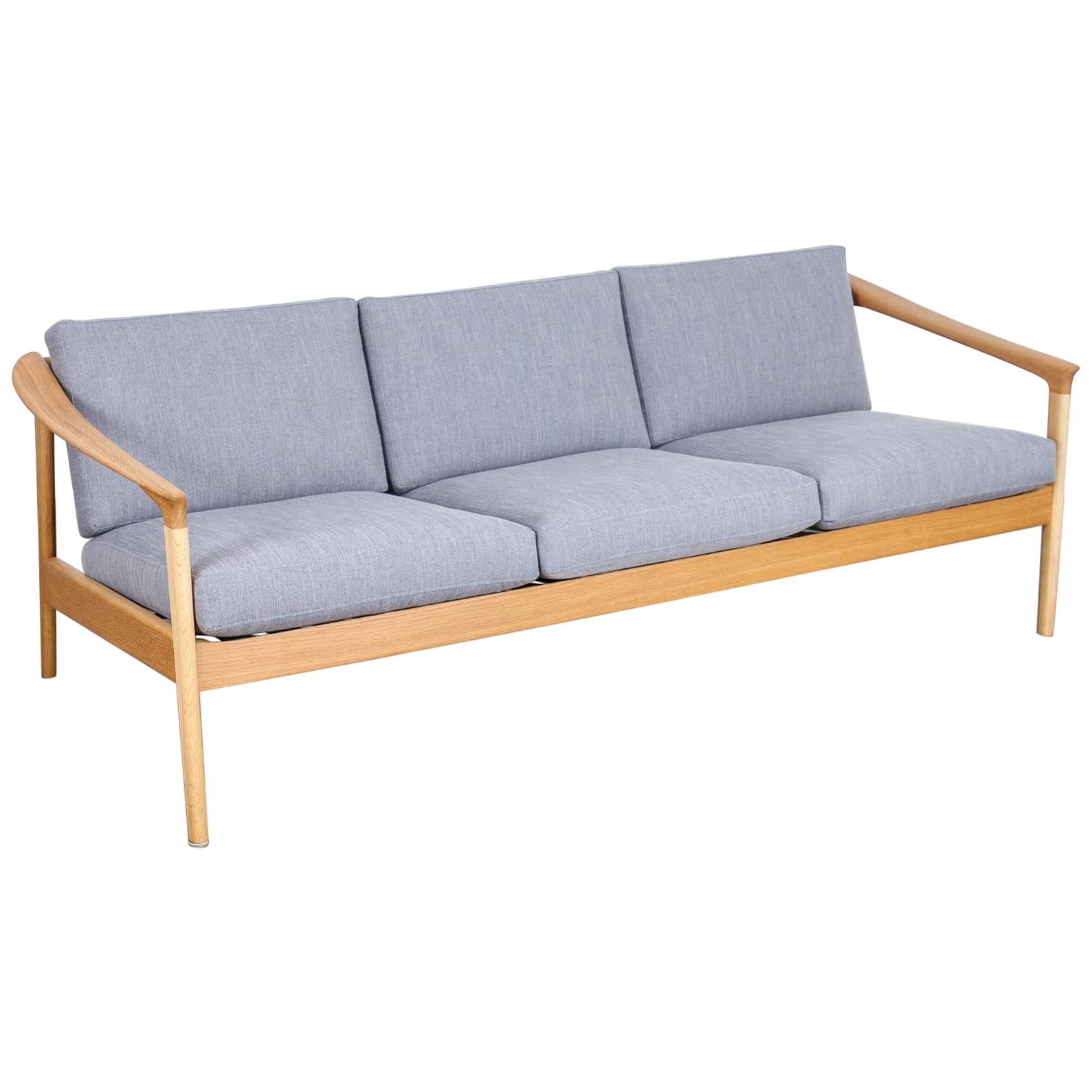 Folke Ohlsson 'Colorado' Solid Oak Sofa for Bodafors, Sweden
