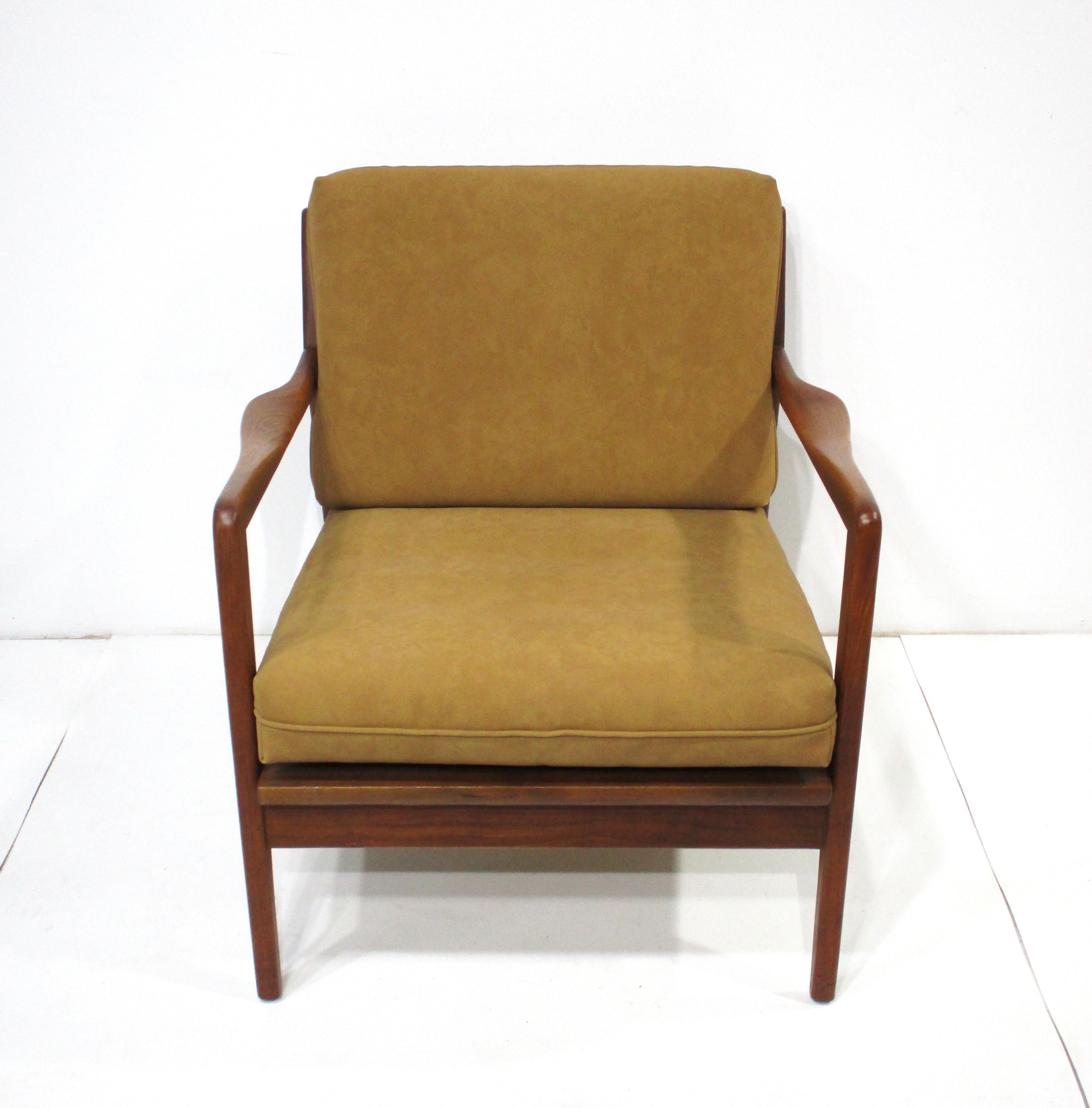 Folke Ohlsson Chaise longue danoise en teck pour Dux en vente 6