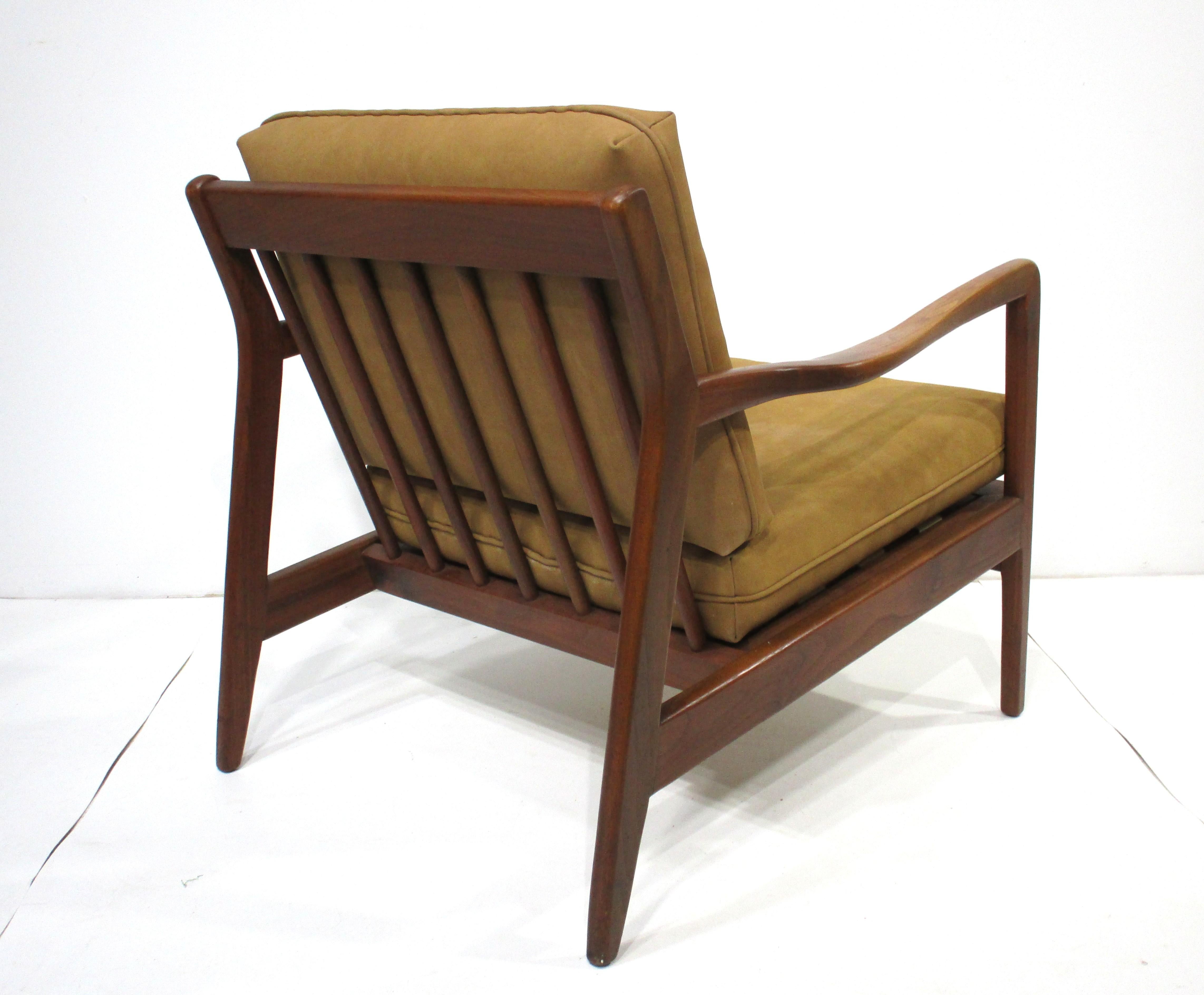 Danois Folke Ohlsson Chaise longue danoise en teck pour Dux en vente