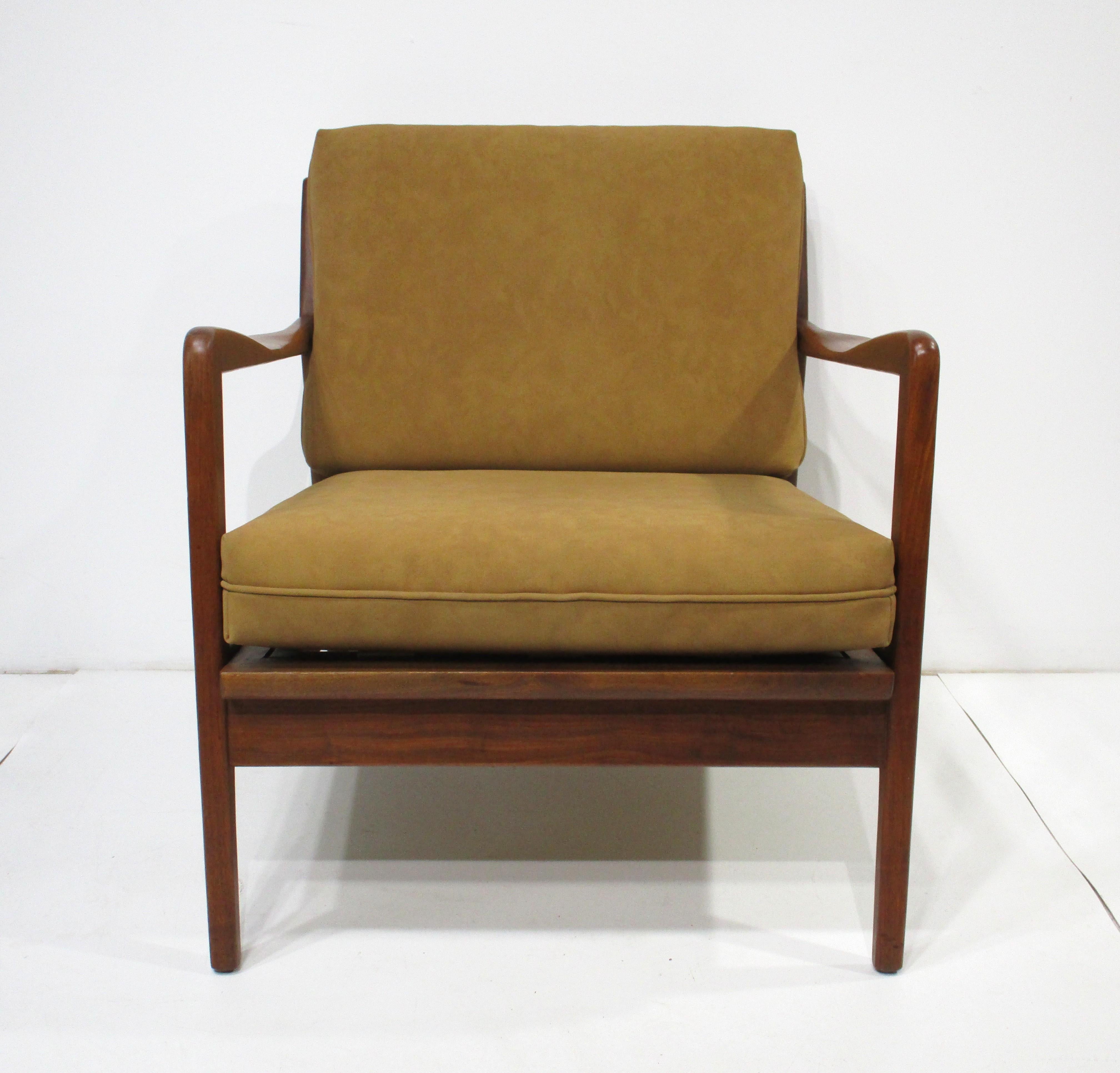 Folke Ohlsson Chaise longue danoise en teck pour Dux en vente 1