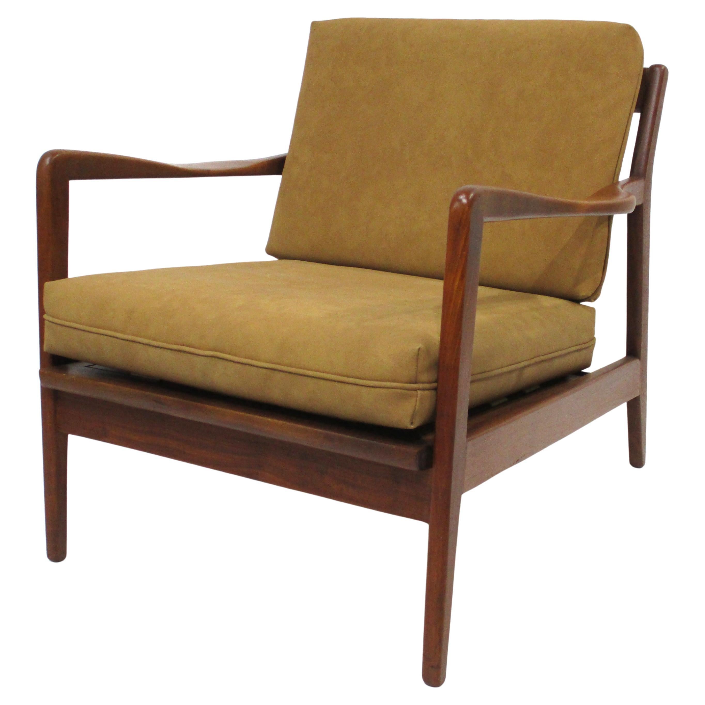 Folke Ohlsson Chaise longue danoise en teck pour Dux