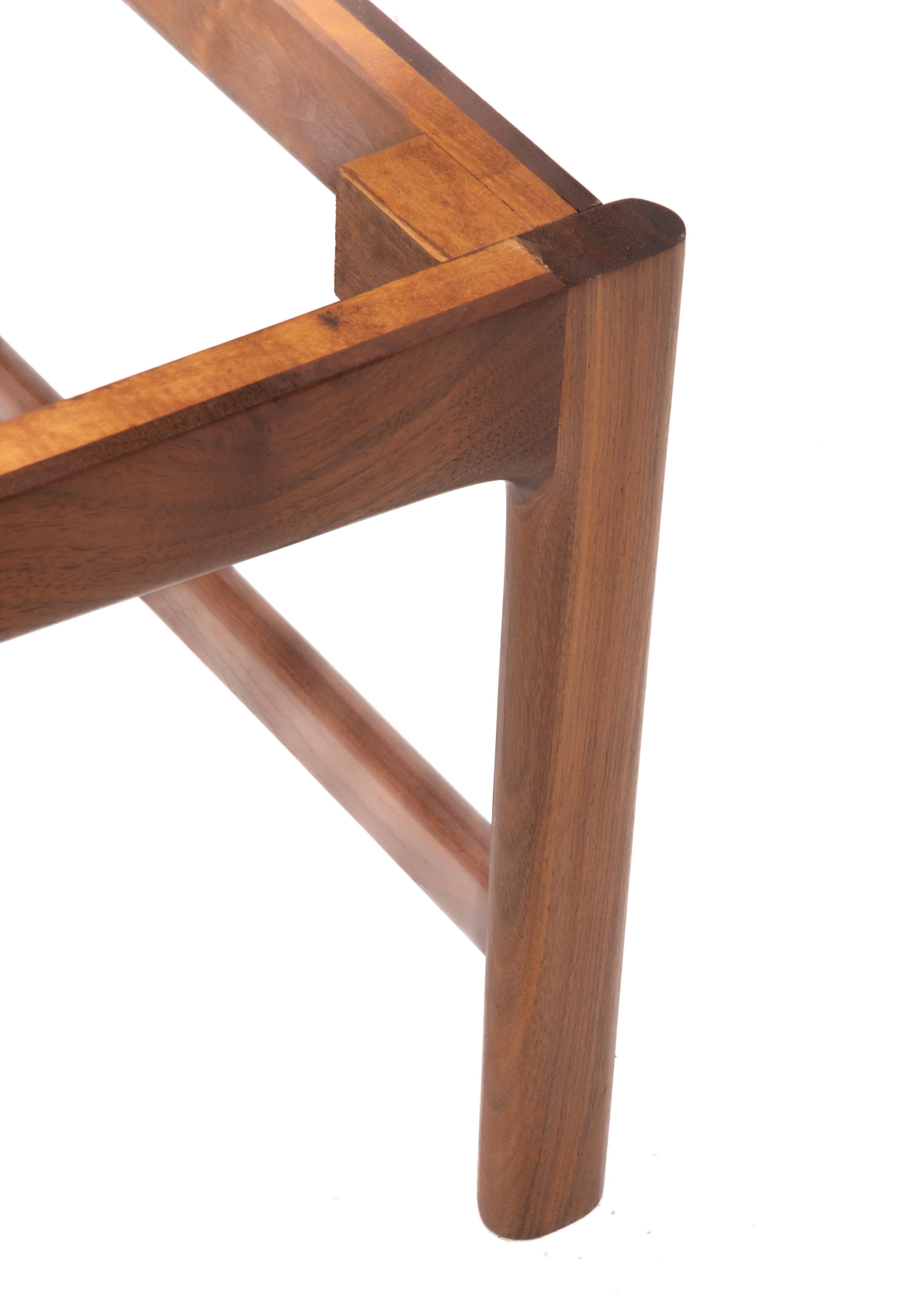 Folke Ohlsson Dux Sweden Travertine Teak Coffee Cocktail Table Mid Century For Sale 6