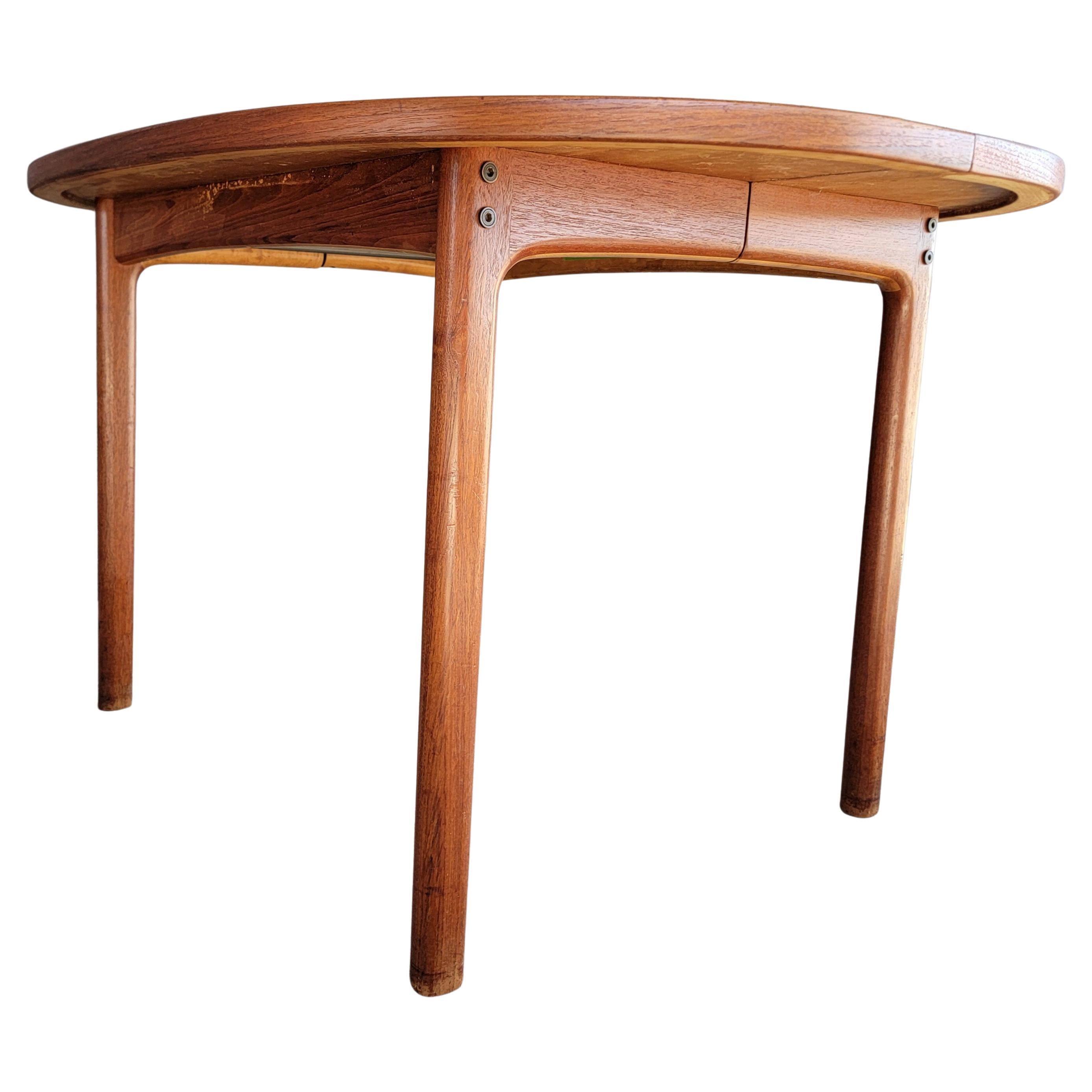 Folke Ohlsson for DUX Expanding Teak Dining Table Oval For Sale