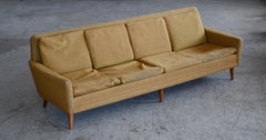 Folke Ohlsson pour DUX canapé quatre places du milieu du siècle en tissu de laine original des années 1960