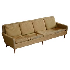Folke Ohlsson for DUX Four-Seat Mid-Century Sofa in Original Wool Fabric 1960's