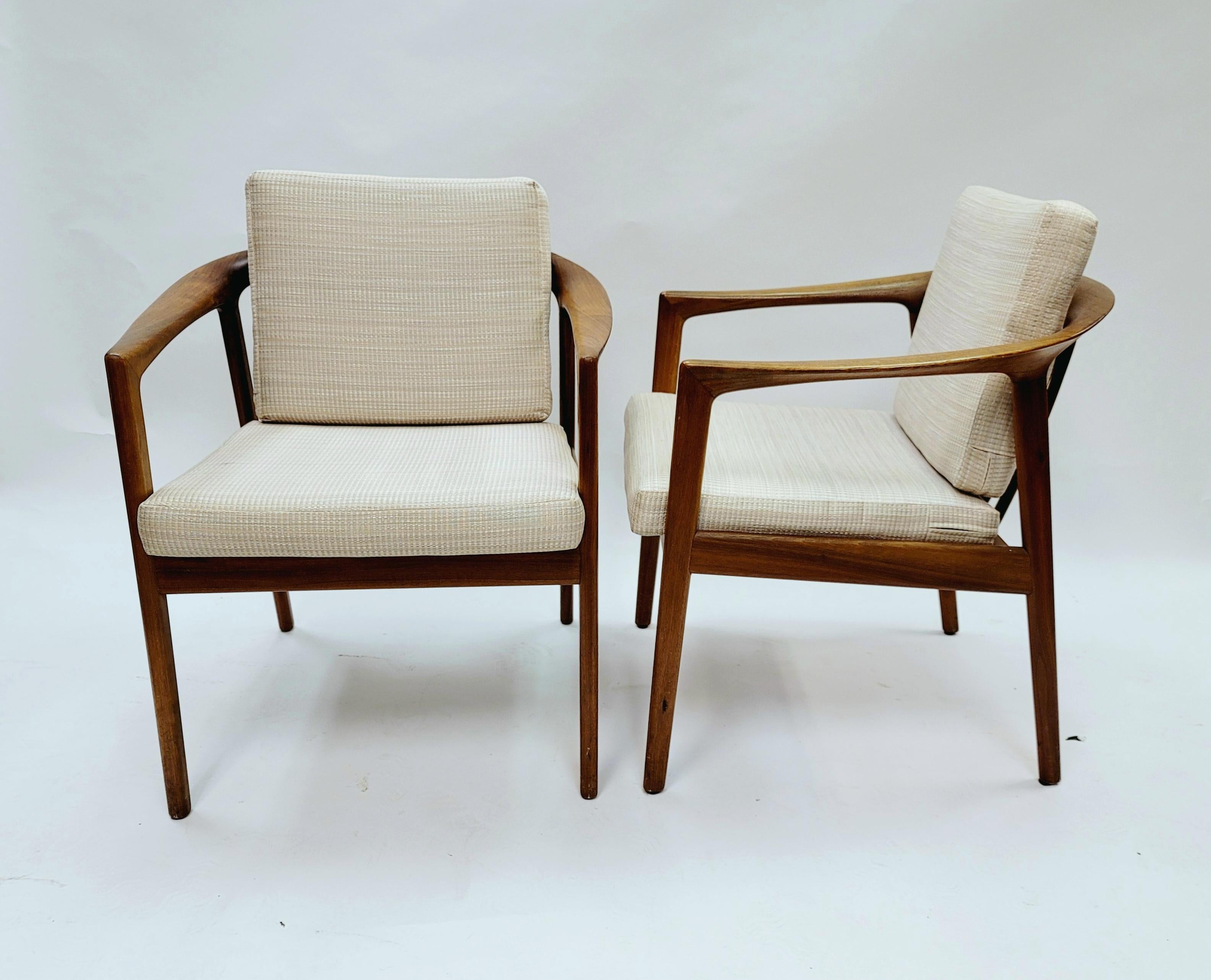20th Century Folke Ohlsson for DUX Furniture Pair of Armchairs