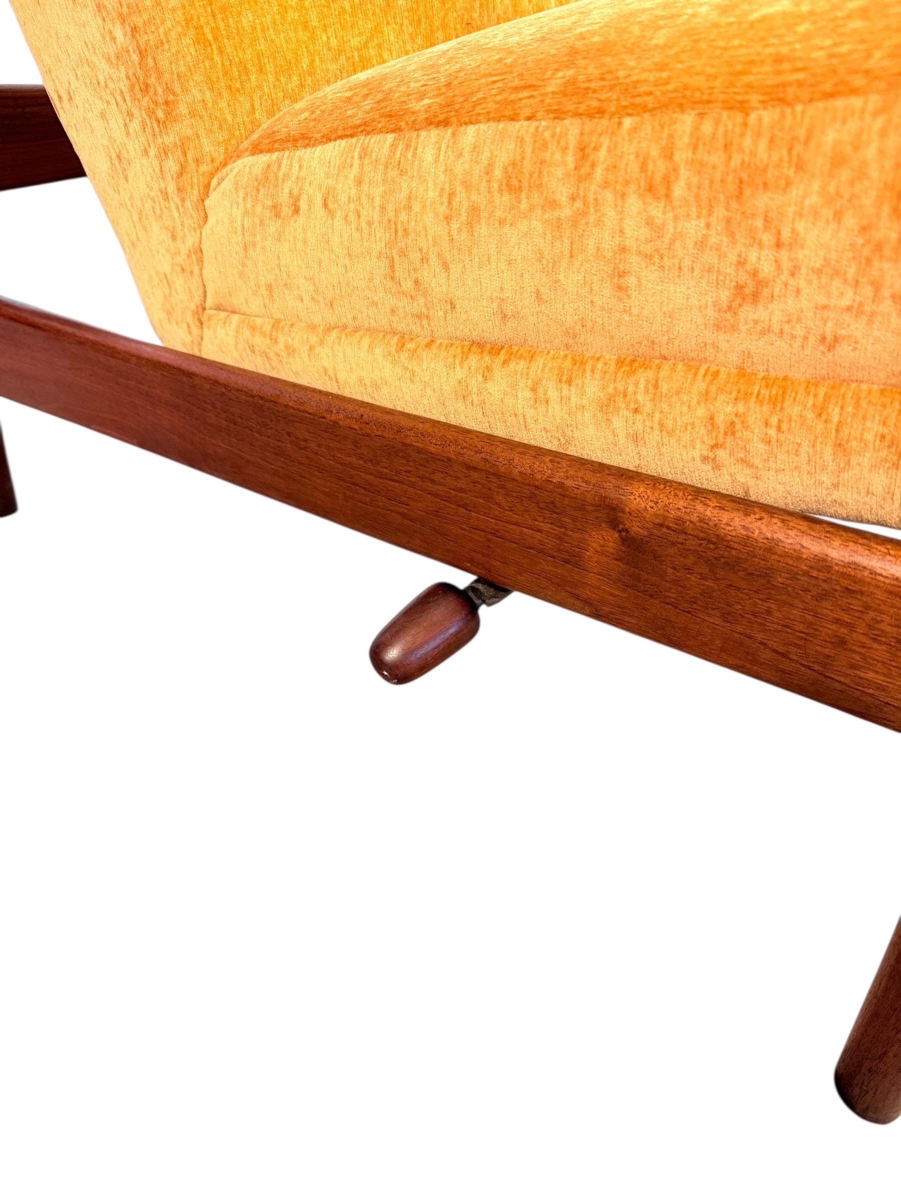 Folke Ohlsson for DUX High-Back Lounge Chair with Ottoman 3