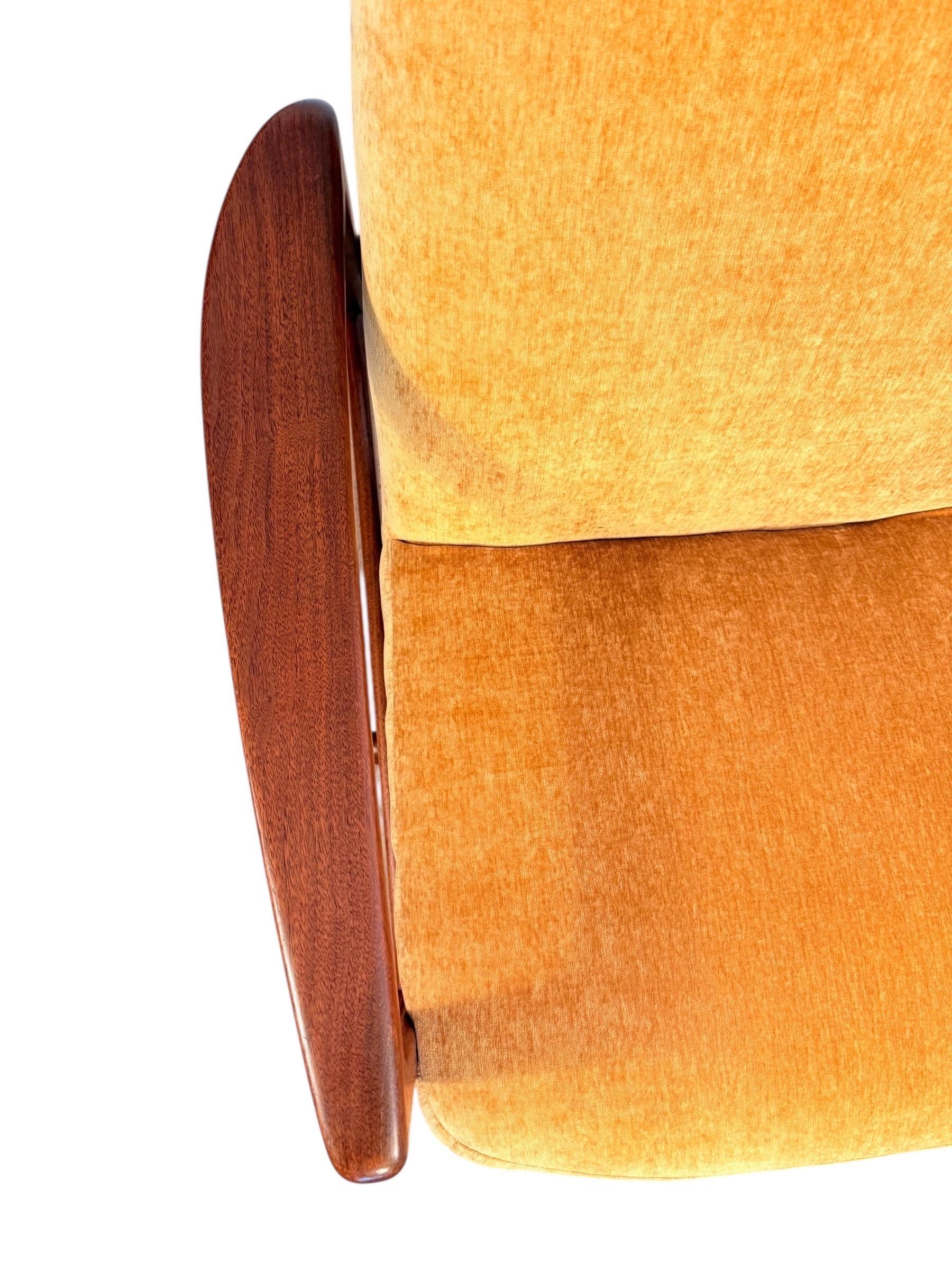 Folke Ohlsson for DUX High-Back Lounge Chair with Ottoman 4