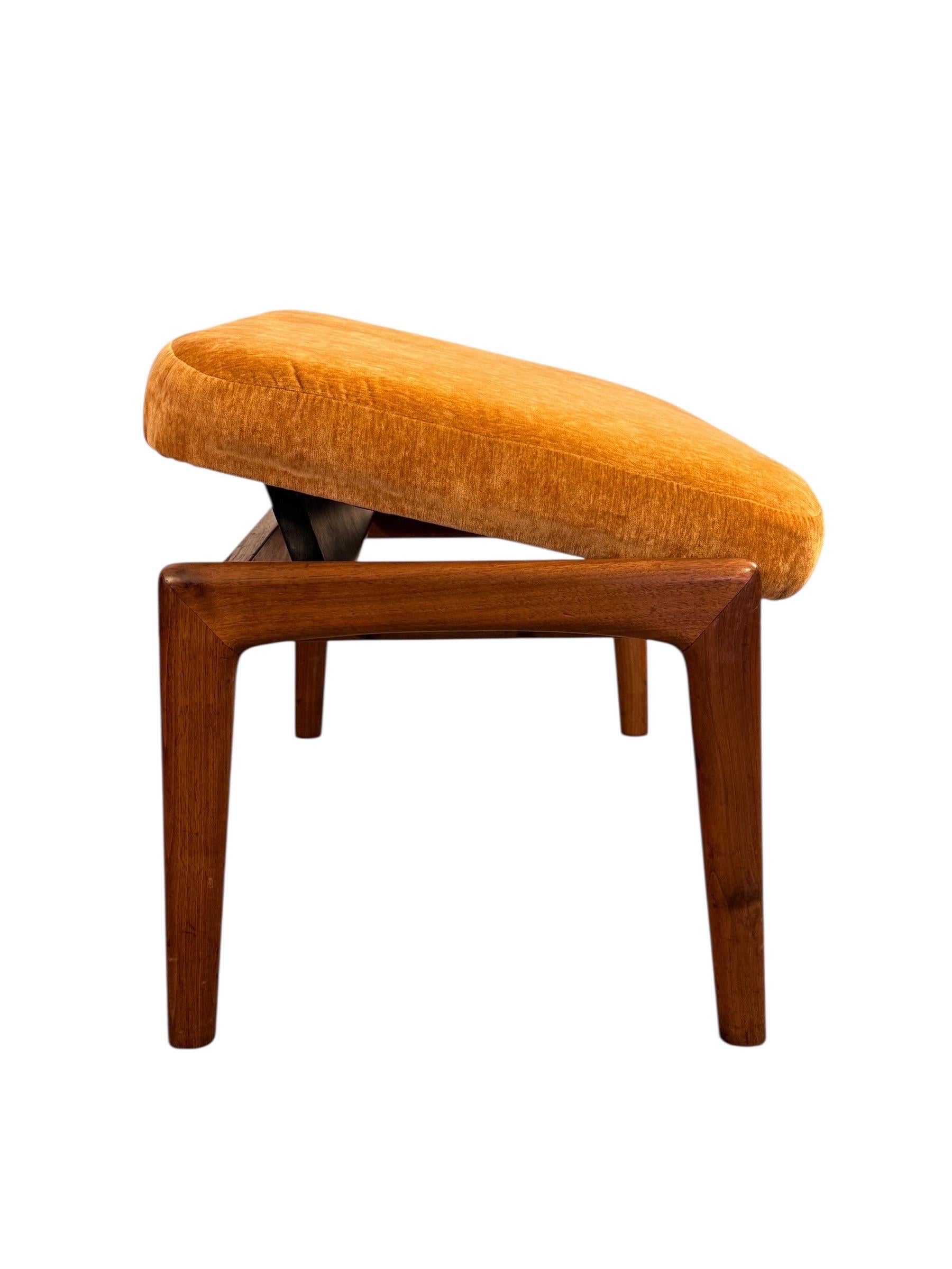 Folke Ohlsson for DUX High-Back Lounge Chair with Ottoman 7