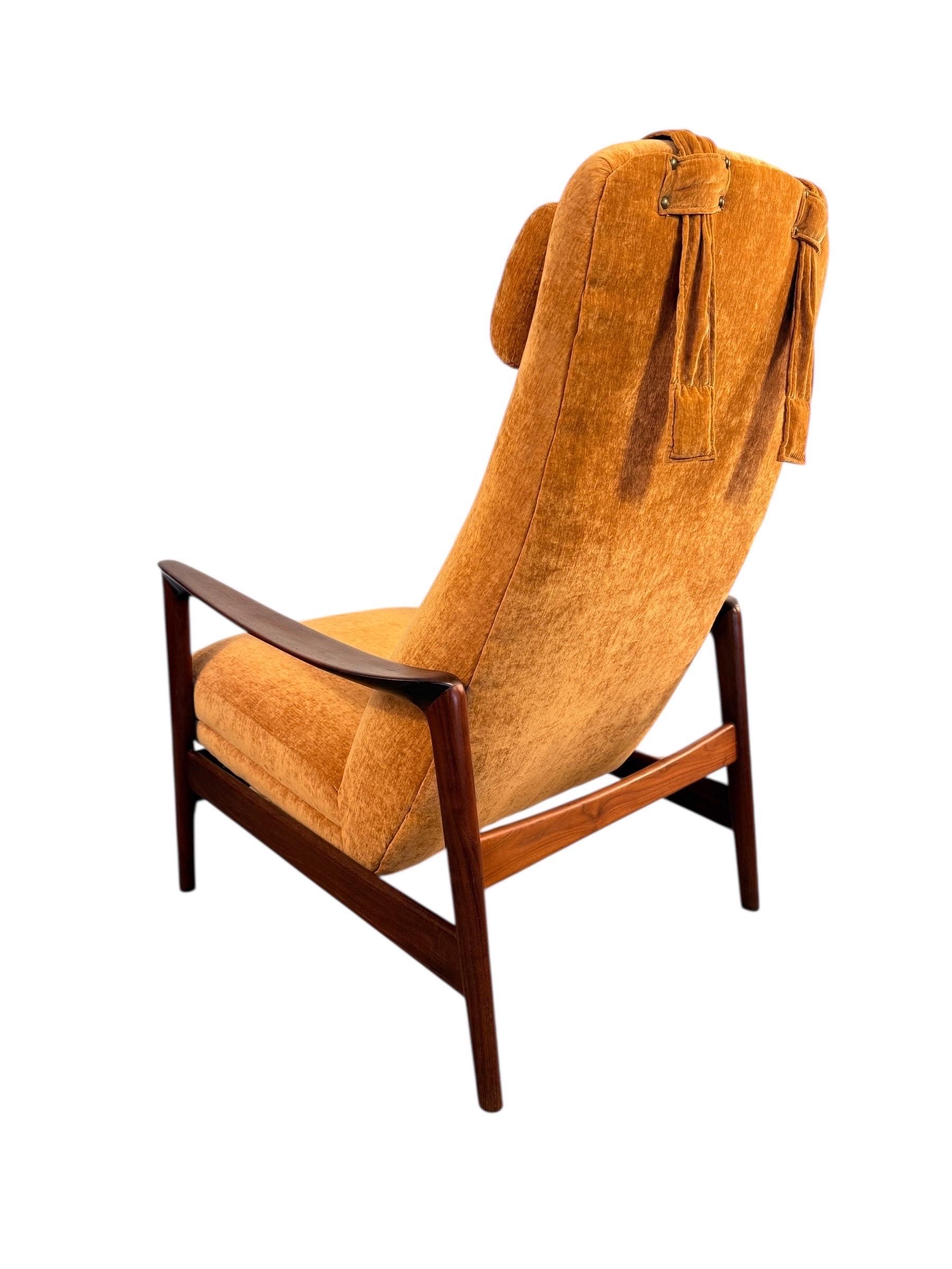 Folke Ohlsson for DUX High-Back Lounge Chair with Ottoman 9