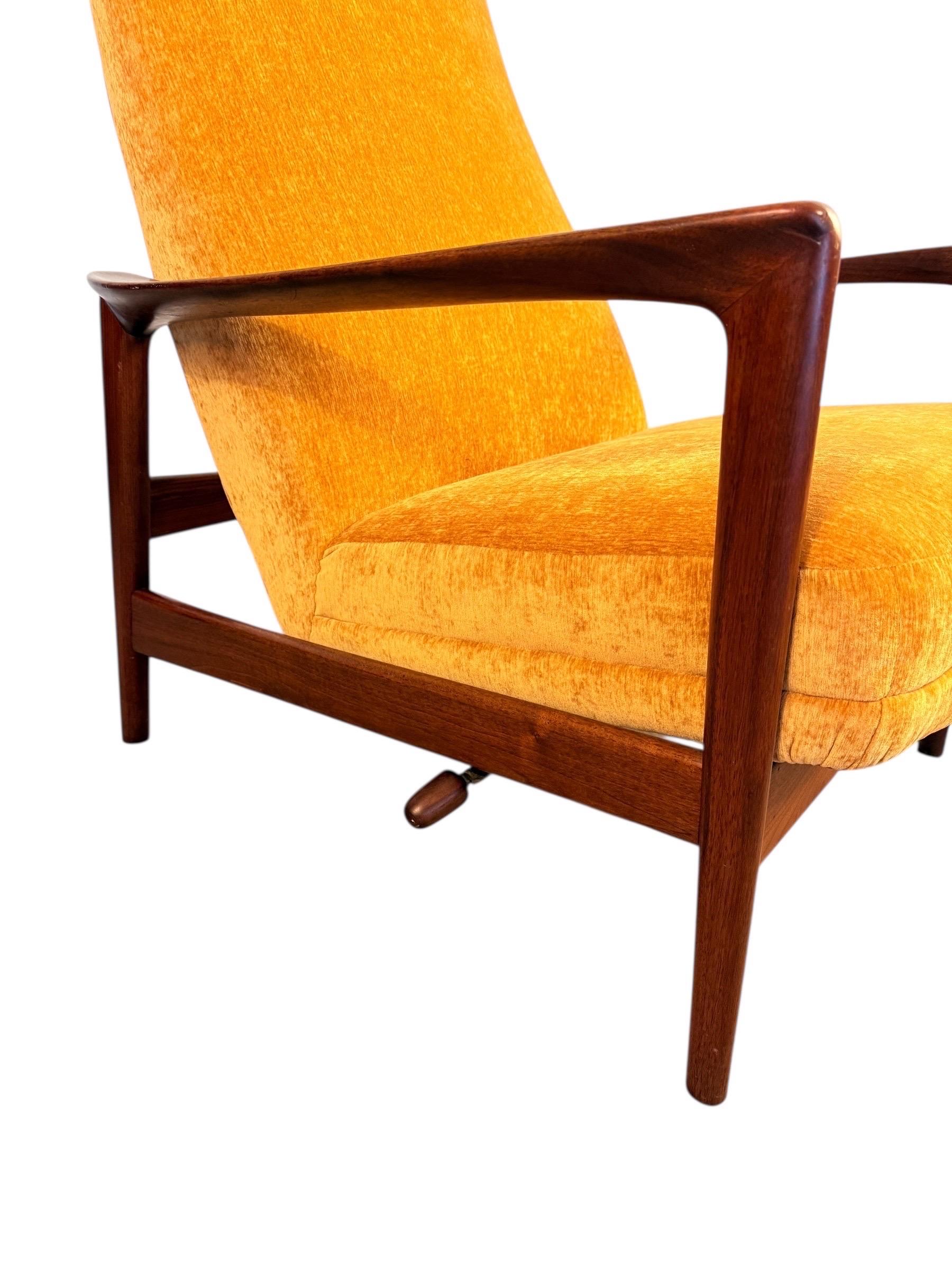 Folke Ohlsson for DUX High-Back Lounge Chair with Ottoman 1
