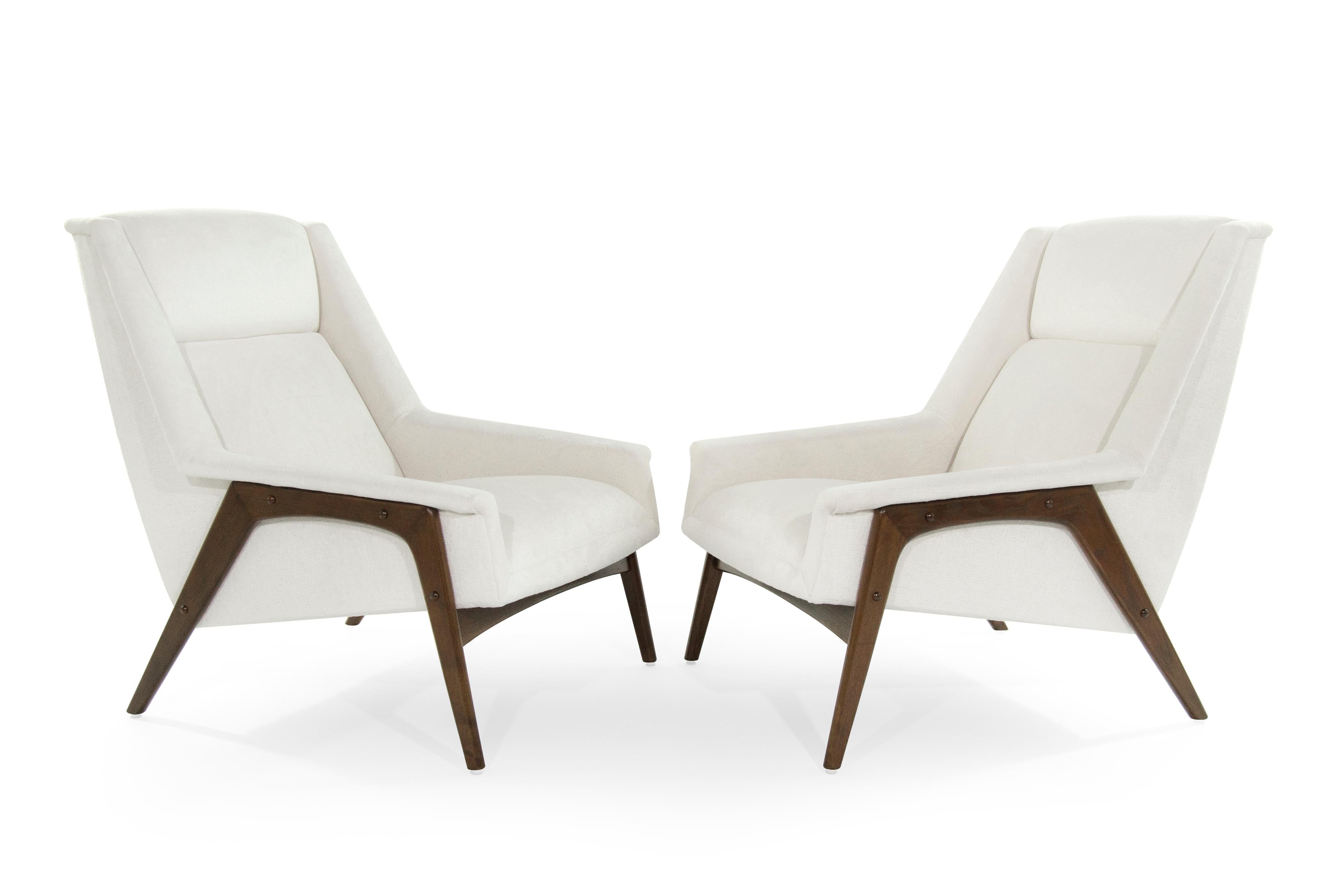 Scandinavian Modern Folke Ohlsson for DUX Lounge Chairs, Sweden, 1960s