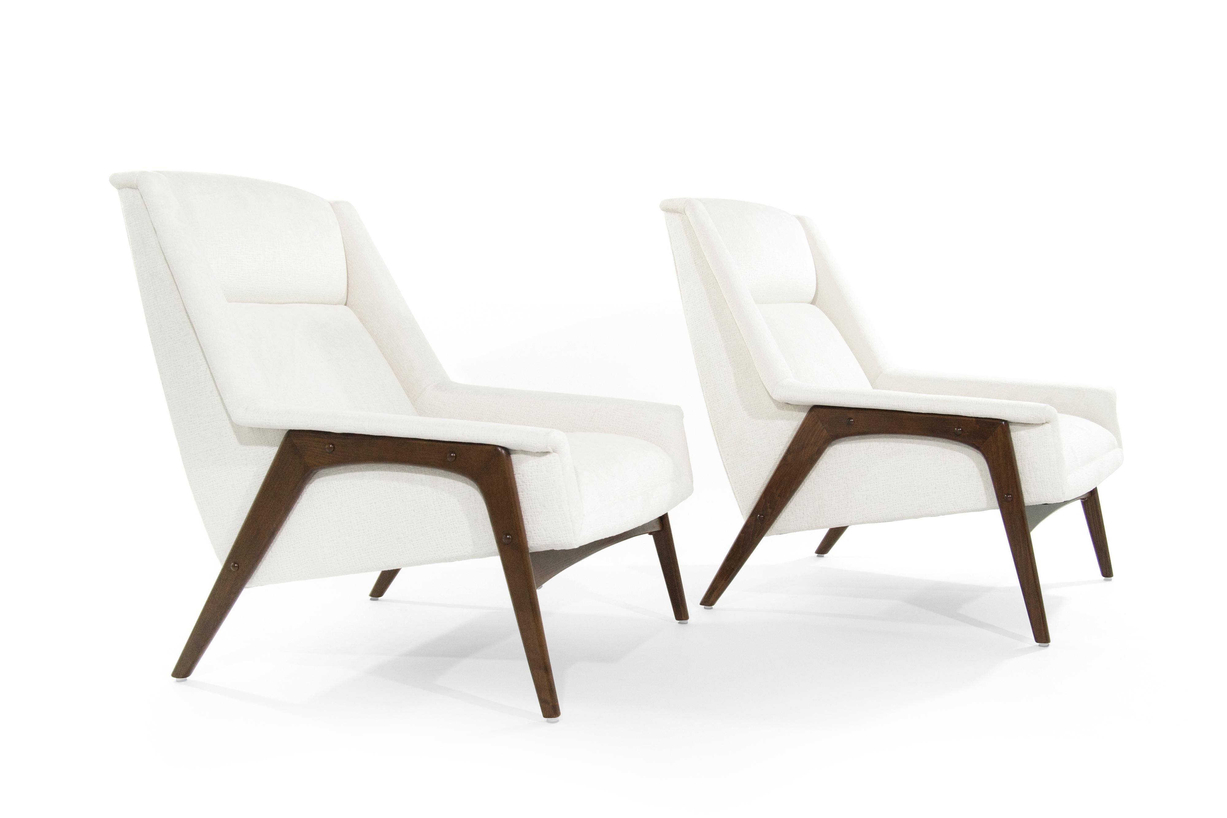 20th Century Folke Ohlsson for DUX Lounge Chairs, Sweden, 1960s