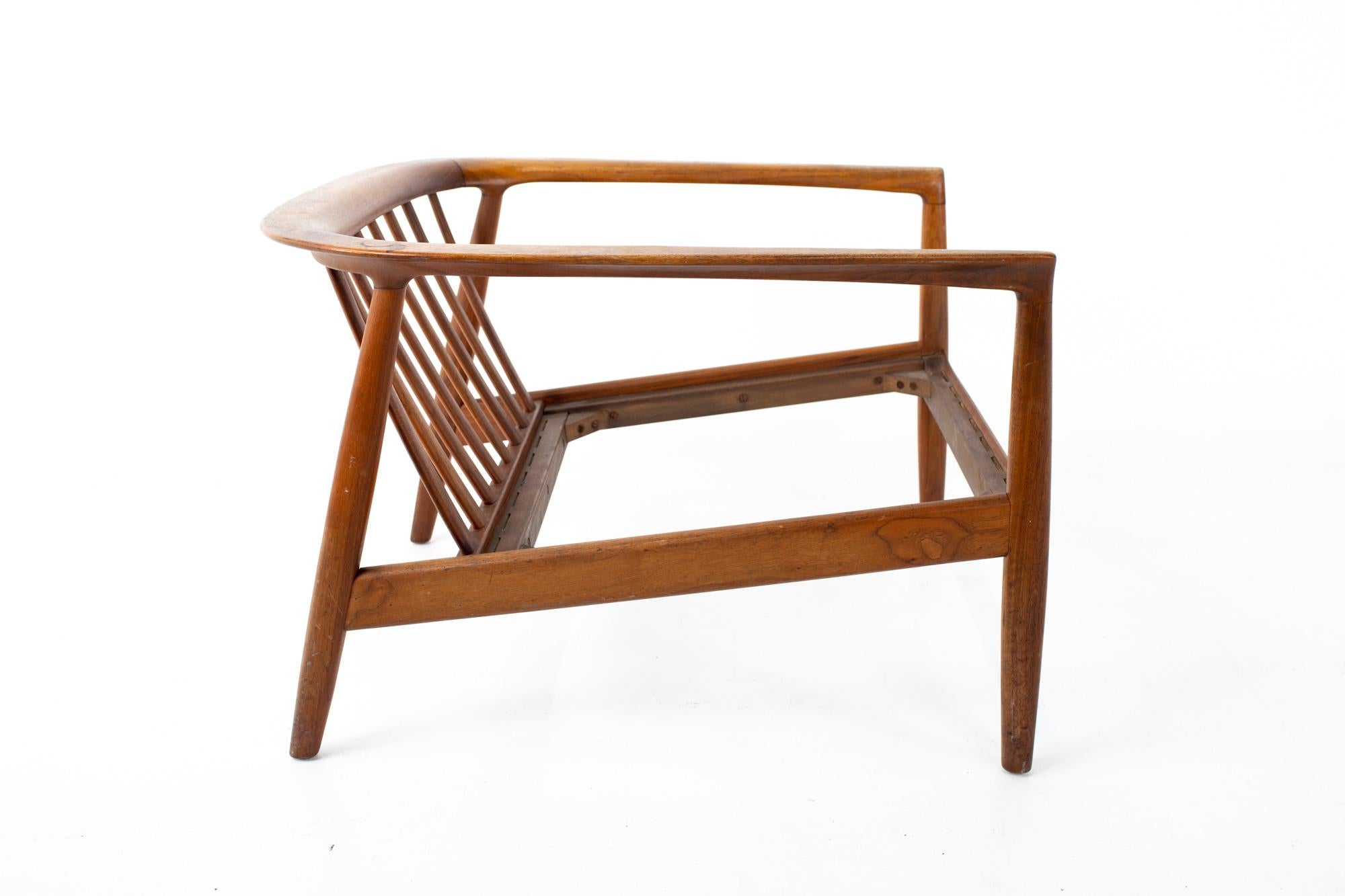 teak barrel chair