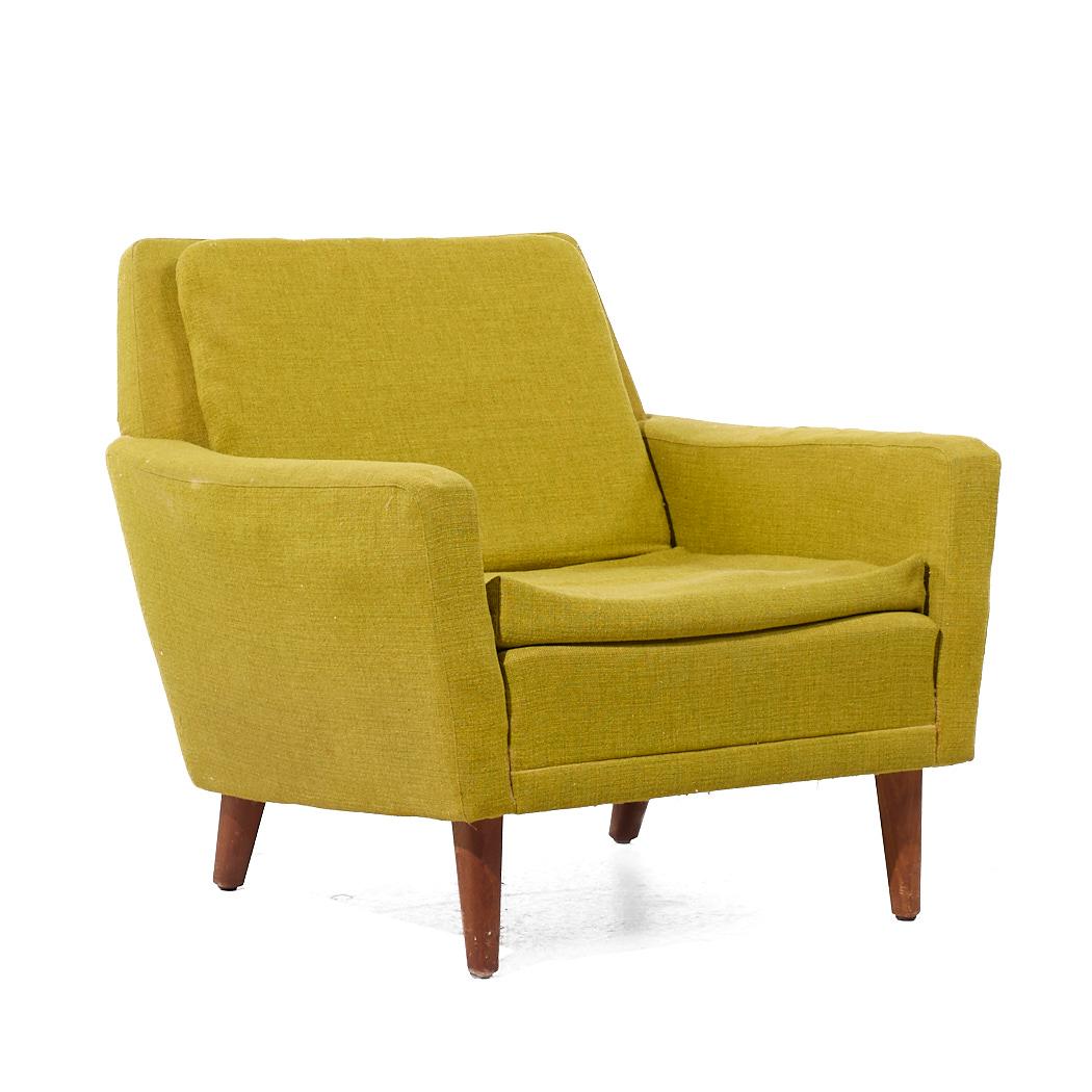 Swedish Folke Ohlsson for Dux Mid Century Danish Teak Lounge Chairs - Pair For Sale