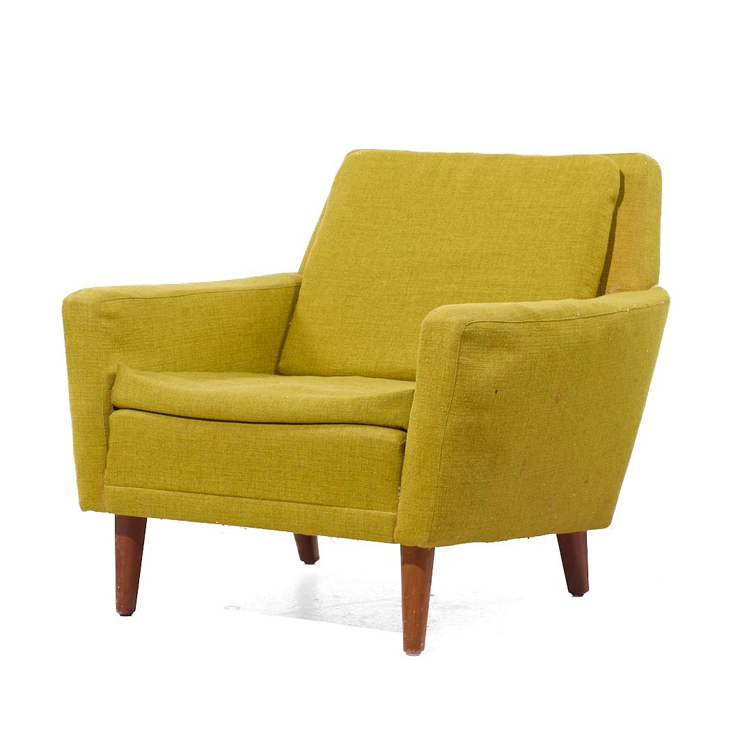 Late 20th Century Folke Ohlsson for Dux Mid Century Danish Teak Lounge Chairs - Pair For Sale