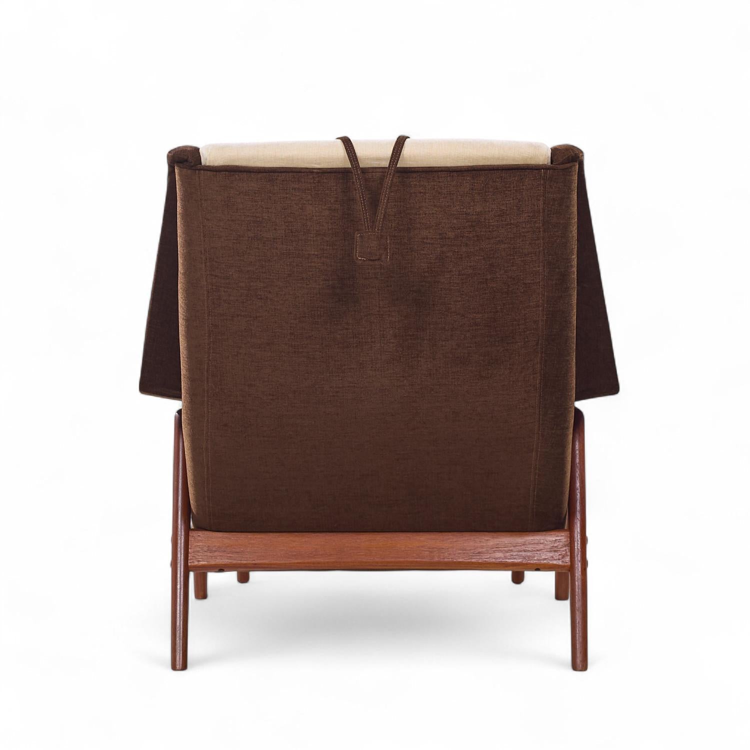 Folke Ohlsson für Dux Mid Century Swedish Profil Lounge Chair und Ottoman (20. Jahrhundert) im Angebot