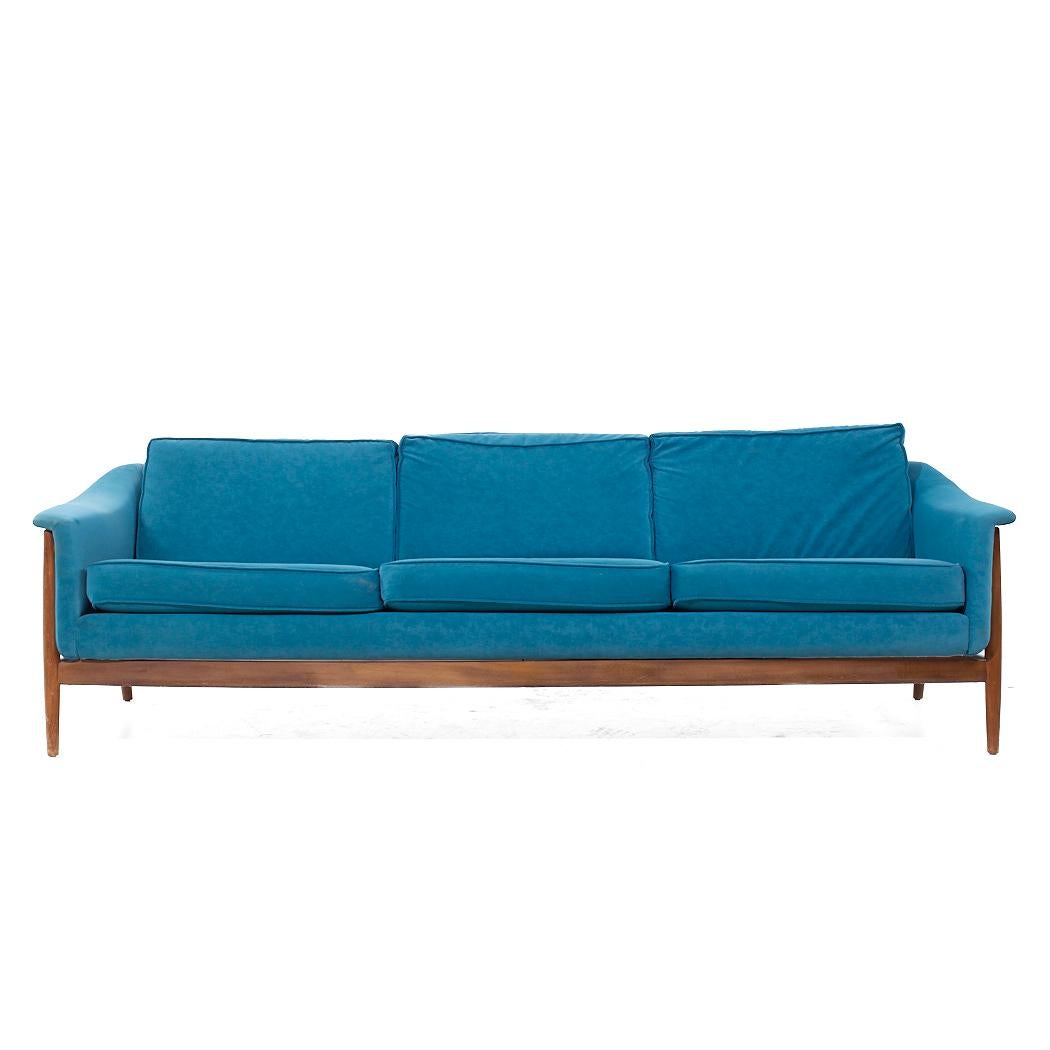 Folke Ohlsson for Dux Mid Century Swedish Teak Sofa

This sofa measures: 87 wide x 33 deep x 28 inches high, with a seat height of 17.5 and arm height of 21 inches

All pieces of furniture can be had in what we call restored vintage condition. That