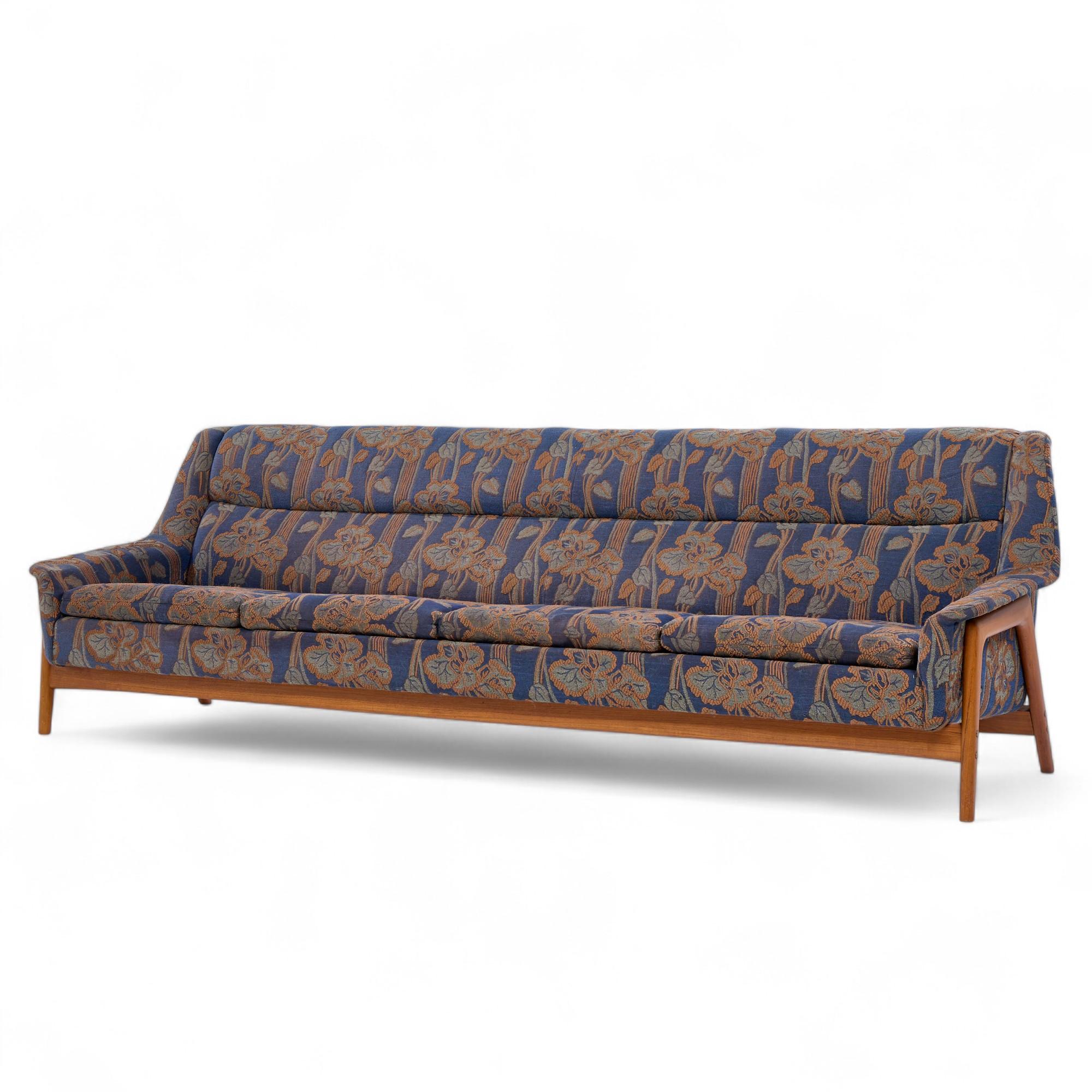 Mid-Century Modern Folke Ohlsson pour Dux Canapé en teck suédois du milieu du siècle en vente