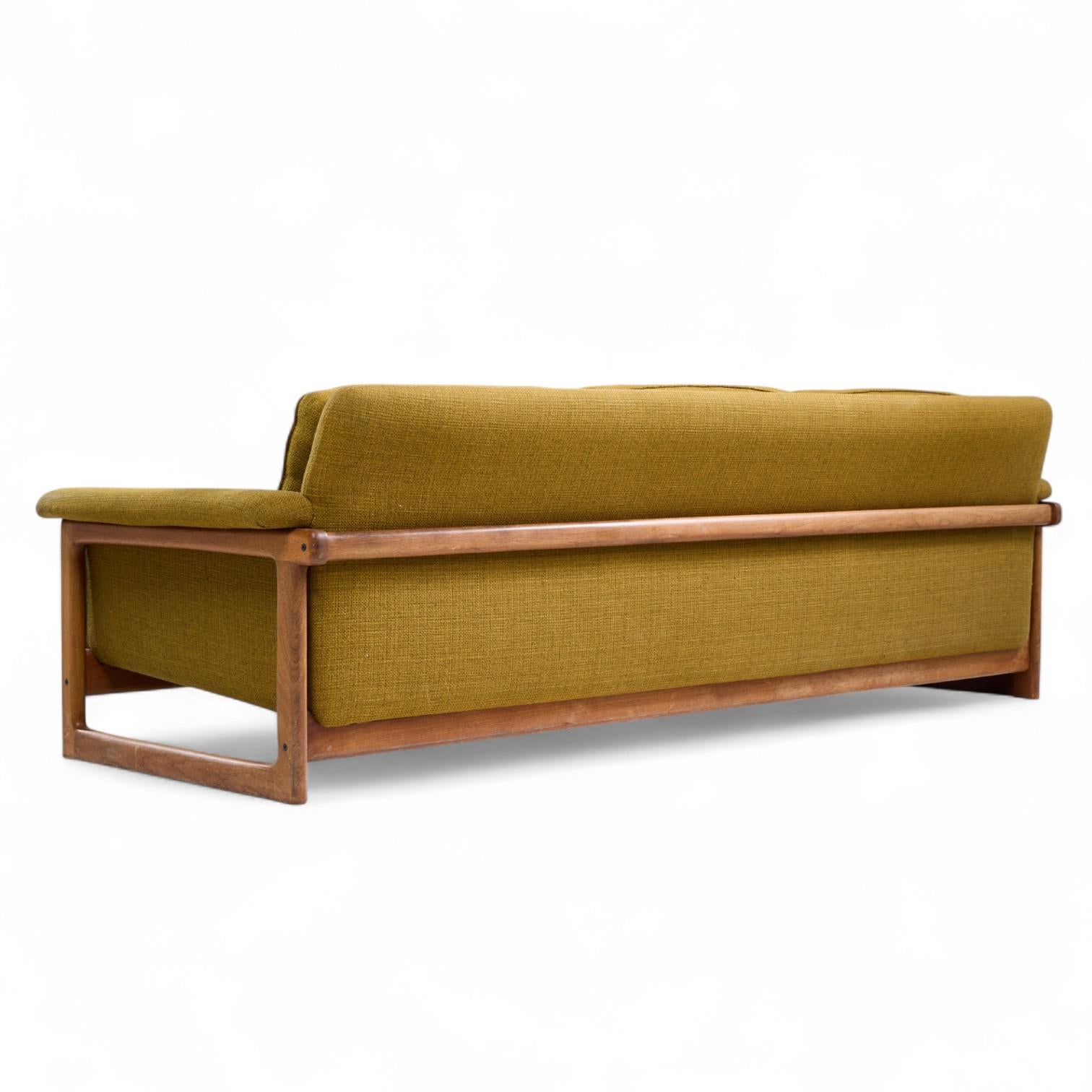 20th Century Folke Ohlsson for DUX Mid Century Swedish Teak Sofa For Sale