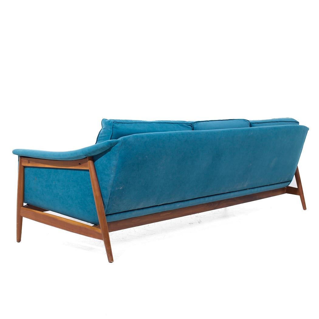 Late 20th Century Folke Ohlsson for Dux Mid Century Swedish Teak Sofa For Sale
