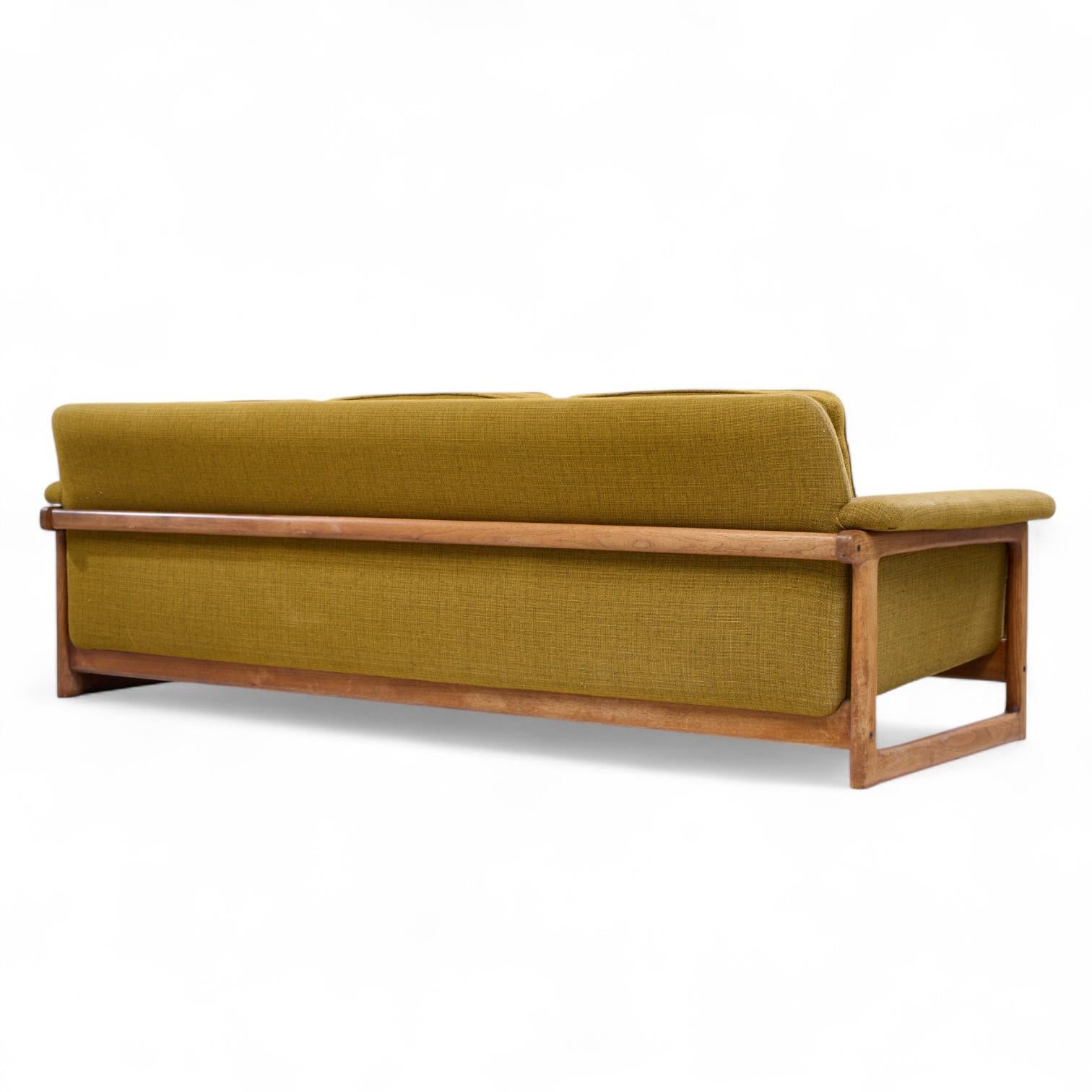 Folke Ohlsson for DUX Mid Century Swedish Teak Sofa For Sale 1