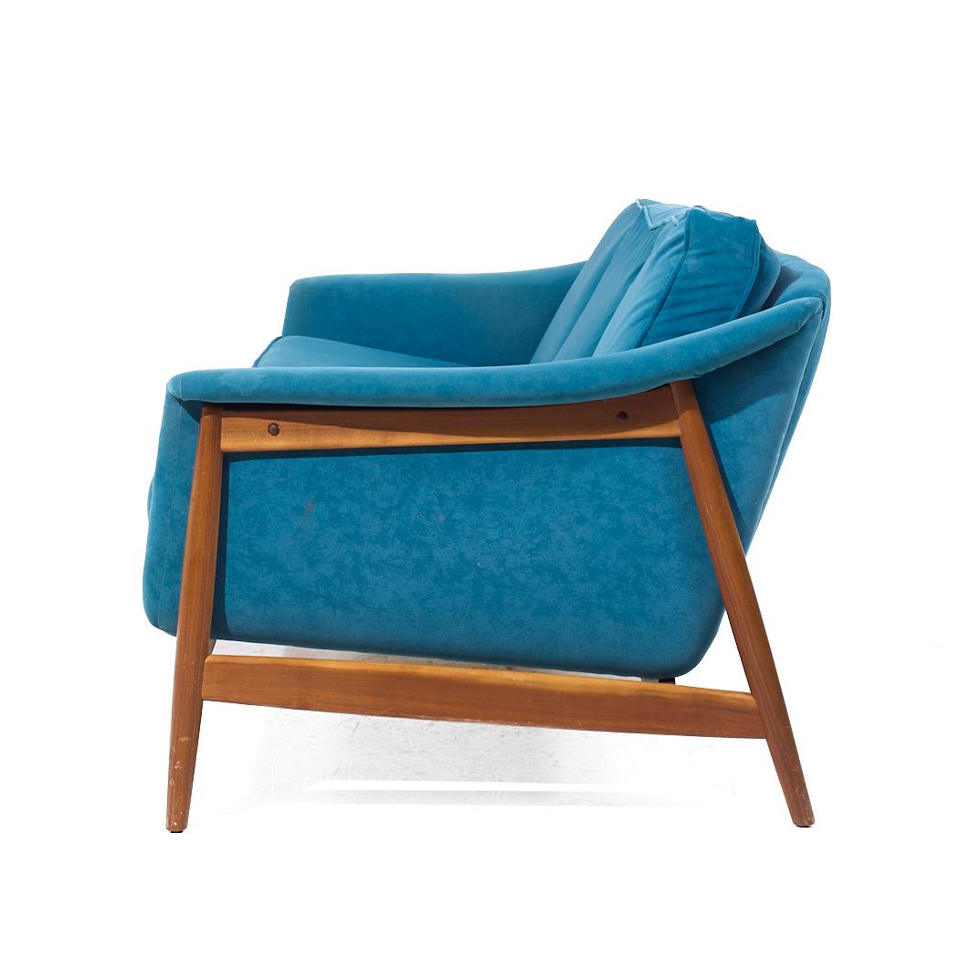 Folke Ohlsson for Dux Mid Century Swedish Teak Sofa For Sale 1