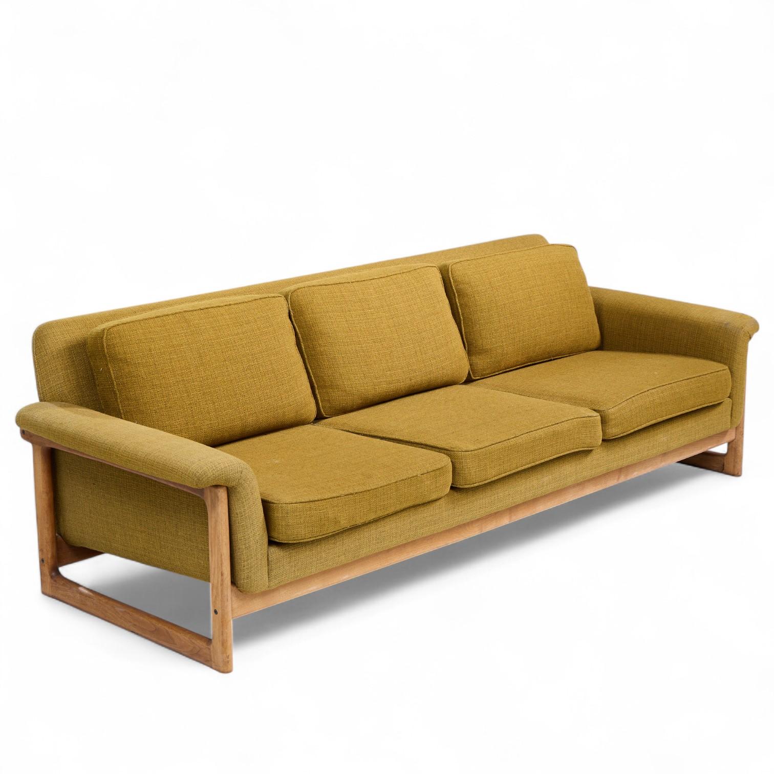 Folke Ohlsson for DUX Mid Century Swedish Teak Sofa For Sale 3