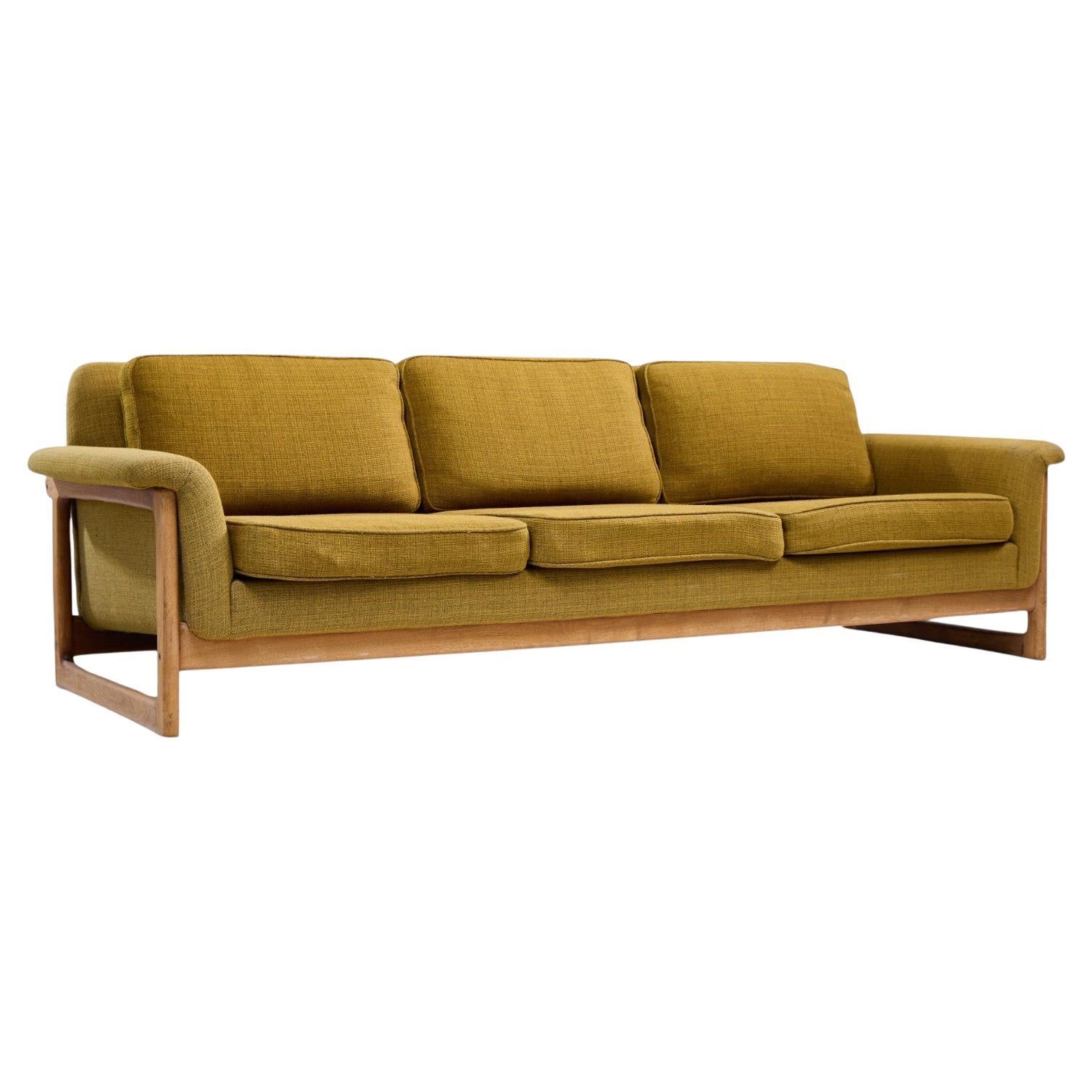 Folke Ohlsson for DUX Mid Century Swedish Teak Sofa For Sale
