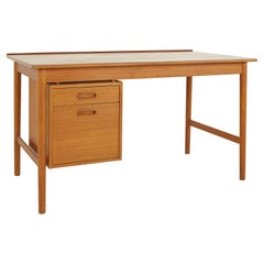 Folke Ohlsson bureau en teck mi-siècle pour Dux
