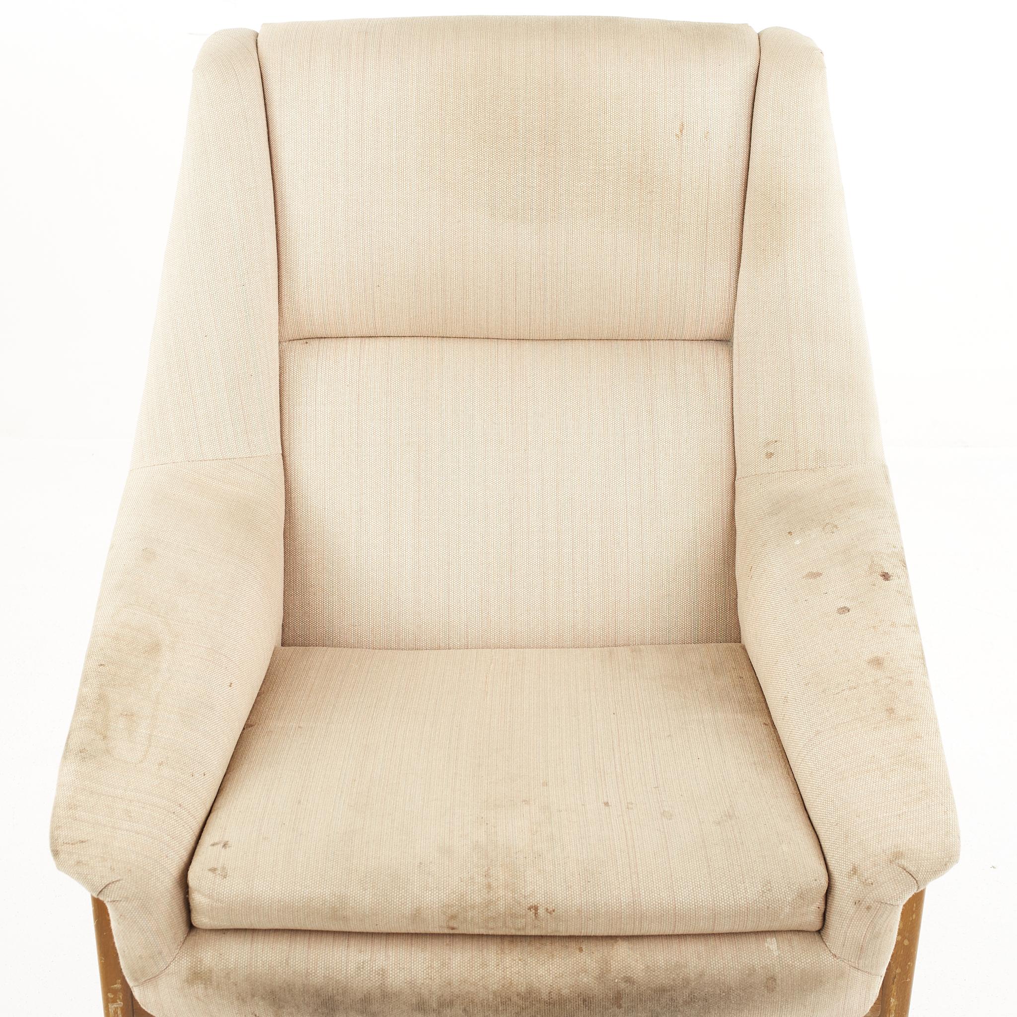 Folke Ohlsson for DUX Mid Century Walnut Lounge Chair 2