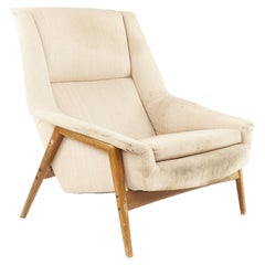 Folke Ohlsson for DUX Mid Century Walnut Lounge Chair
