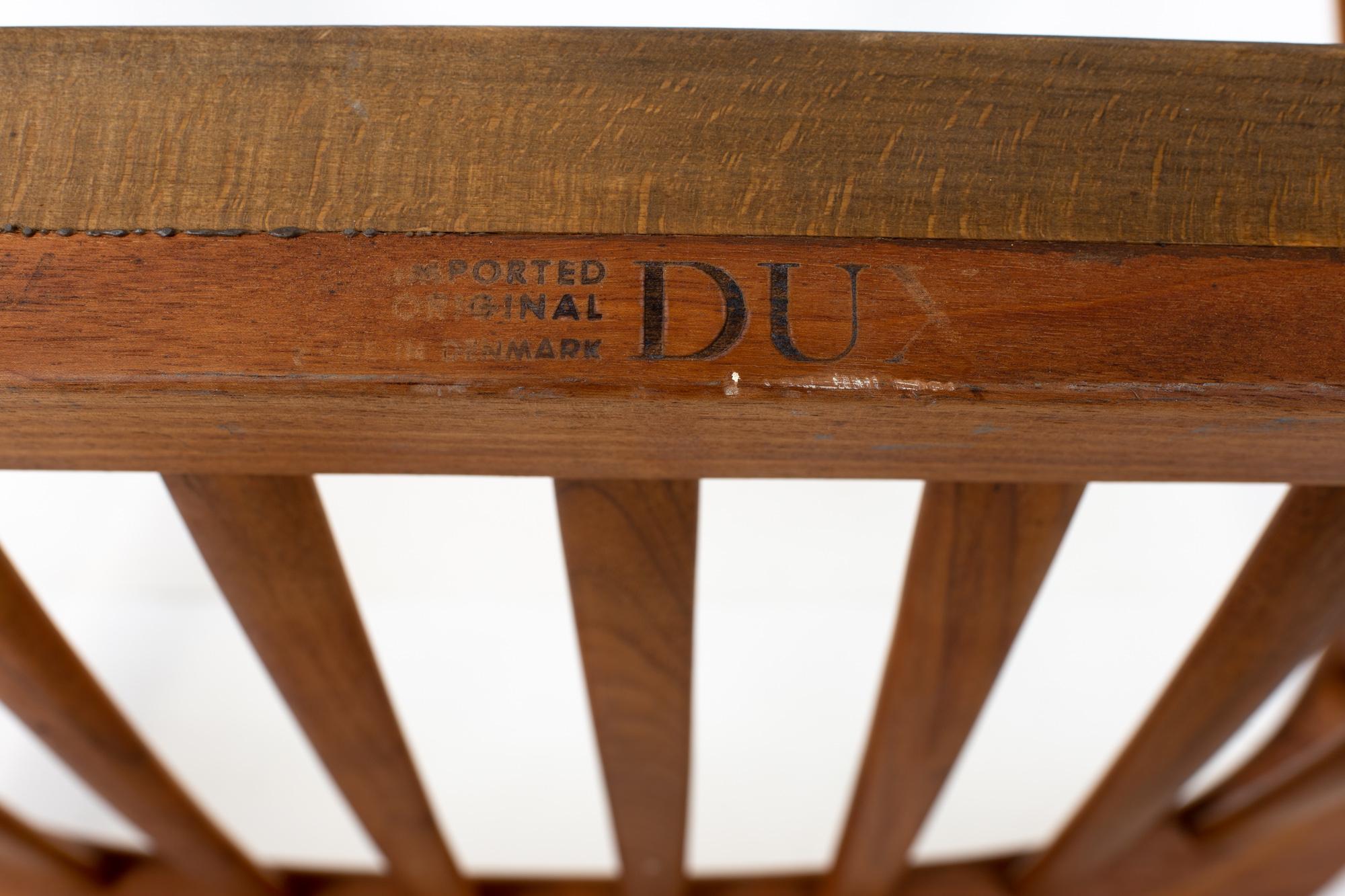 Folke Ohlsson for DUX Mid Century Danish Teak Barrel Lounge Chair 2