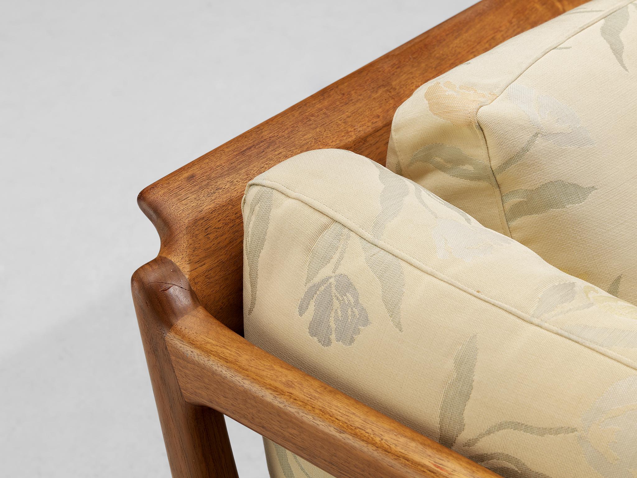 Folke Ohlsson for Dux of Sweden Seat Sofa in Teak 4