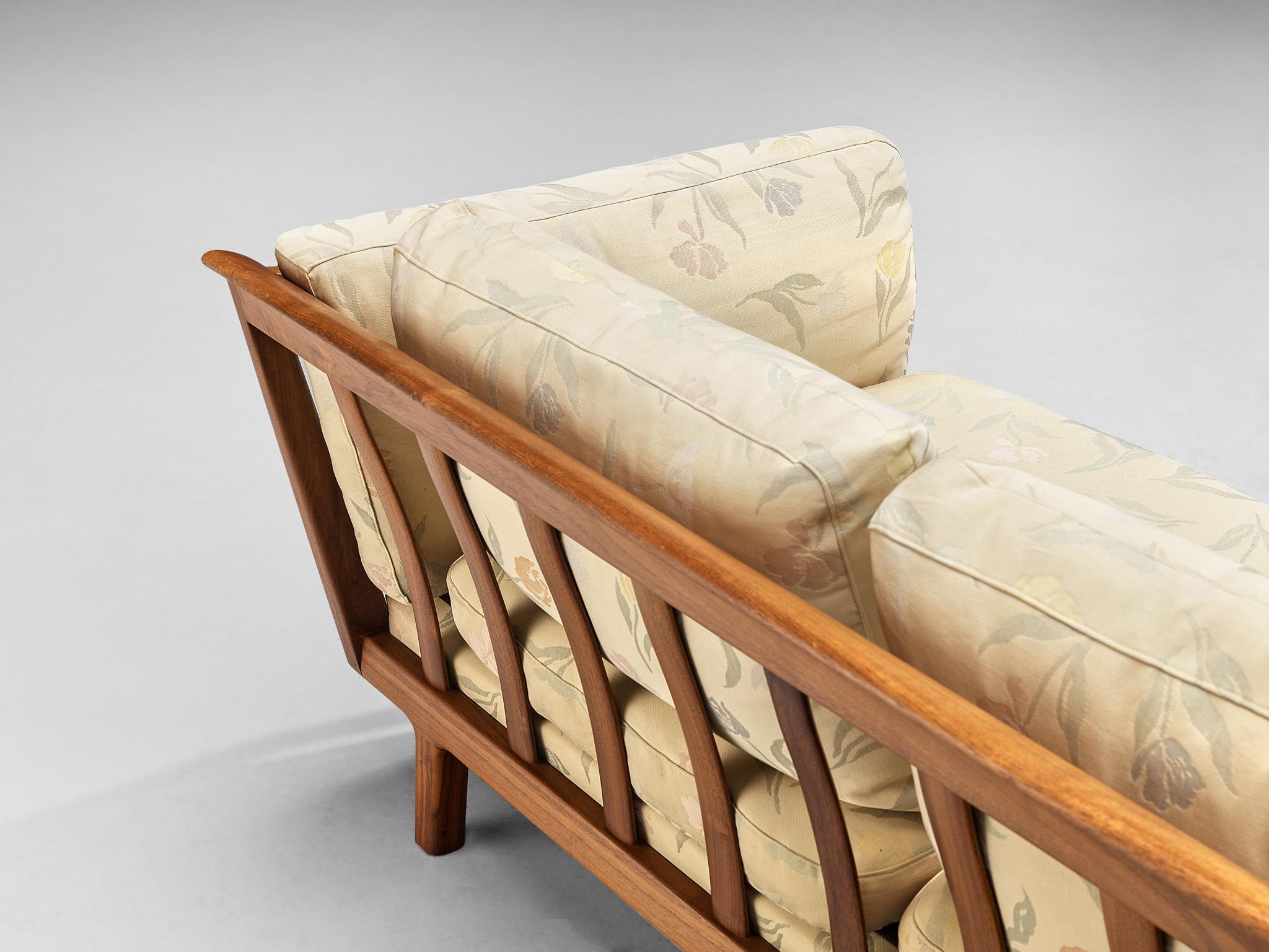 Folke Ohlsson for Dux of Sweden Seat Sofa in Teak In Good Condition In Waalwijk, NL