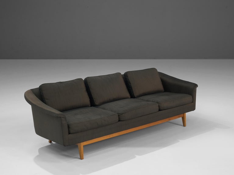 Folke Ohlsson for Dux ‘Passadena’ Sofa in Dark Brown Upholstery In Good Condition For Sale In Waalwijk, NL