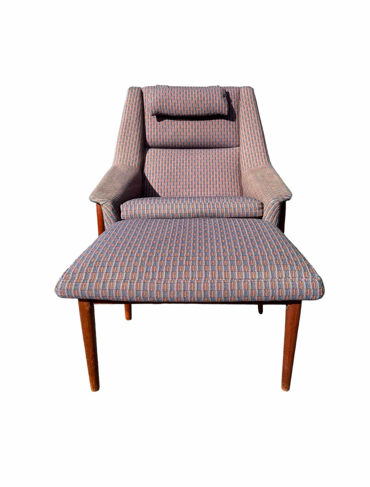 Mid-Century Modern Folke Ohlsson For Dux 'Profil' Lounge Chair and Ottoman en vente