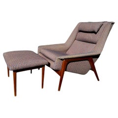 Folke Ohlsson For Dux ‘Profil’ Lounge Chair and Ottoman