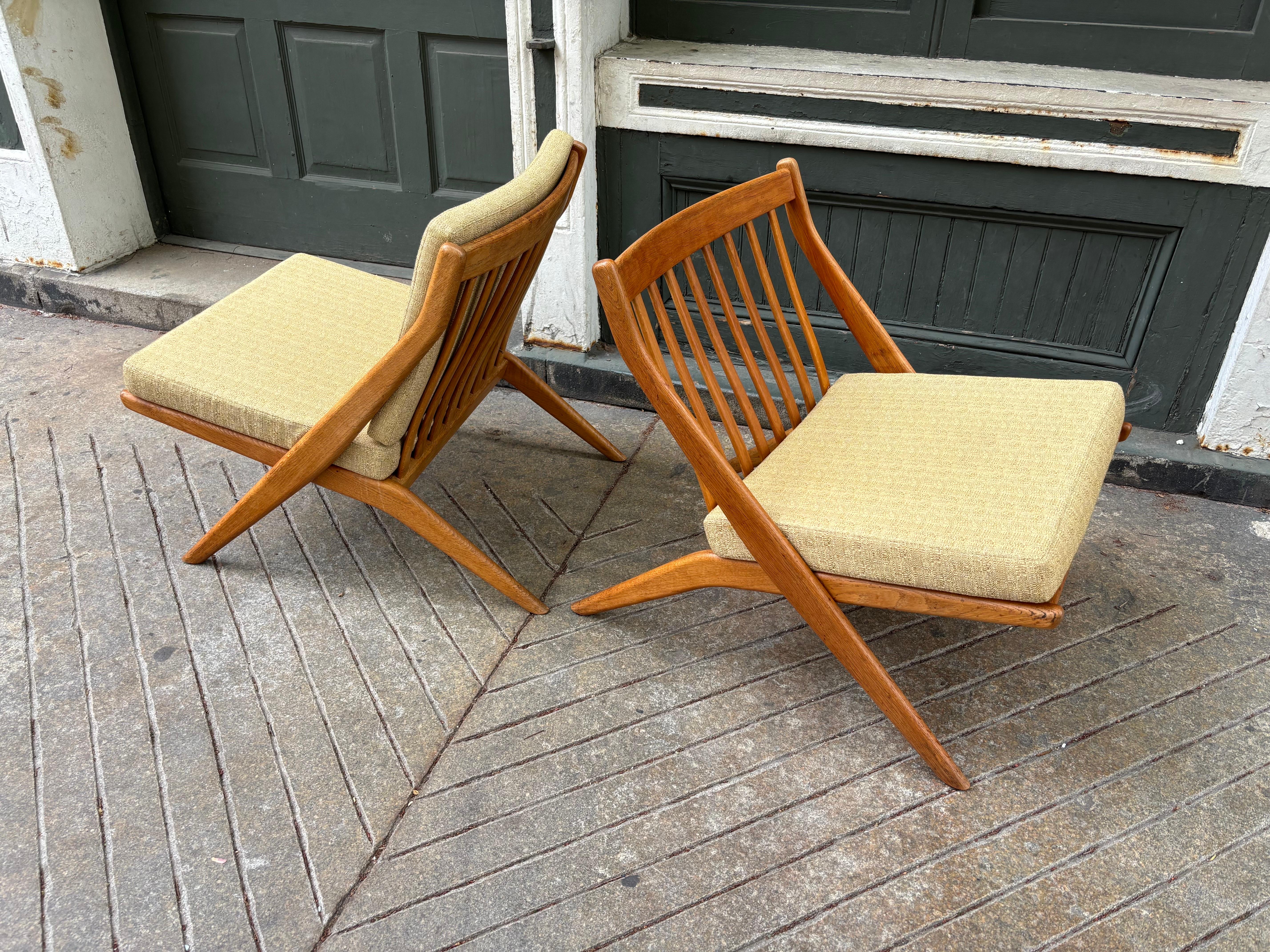 Swedish Folke Ohlsson for Dux Scissor Chairs For Sale
