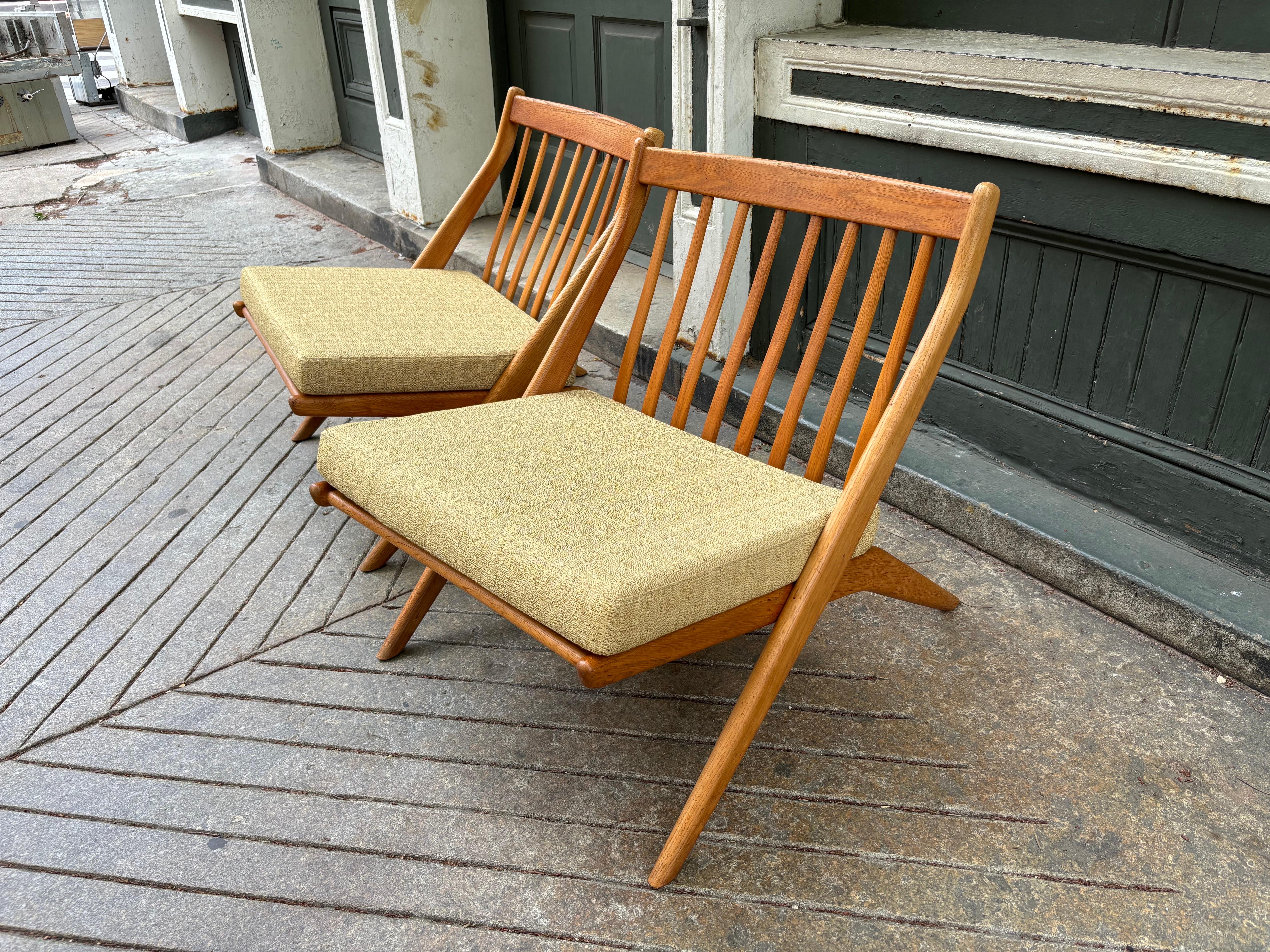 Mid-20th Century Folke Ohlsson for Dux Scissor Chairs For Sale