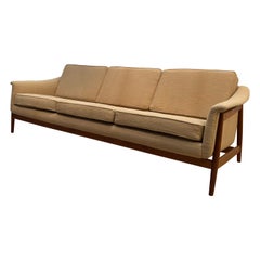 Folke Ohlsson for Dux Sweden Mid Century Modern Sofa 1960s Boucle