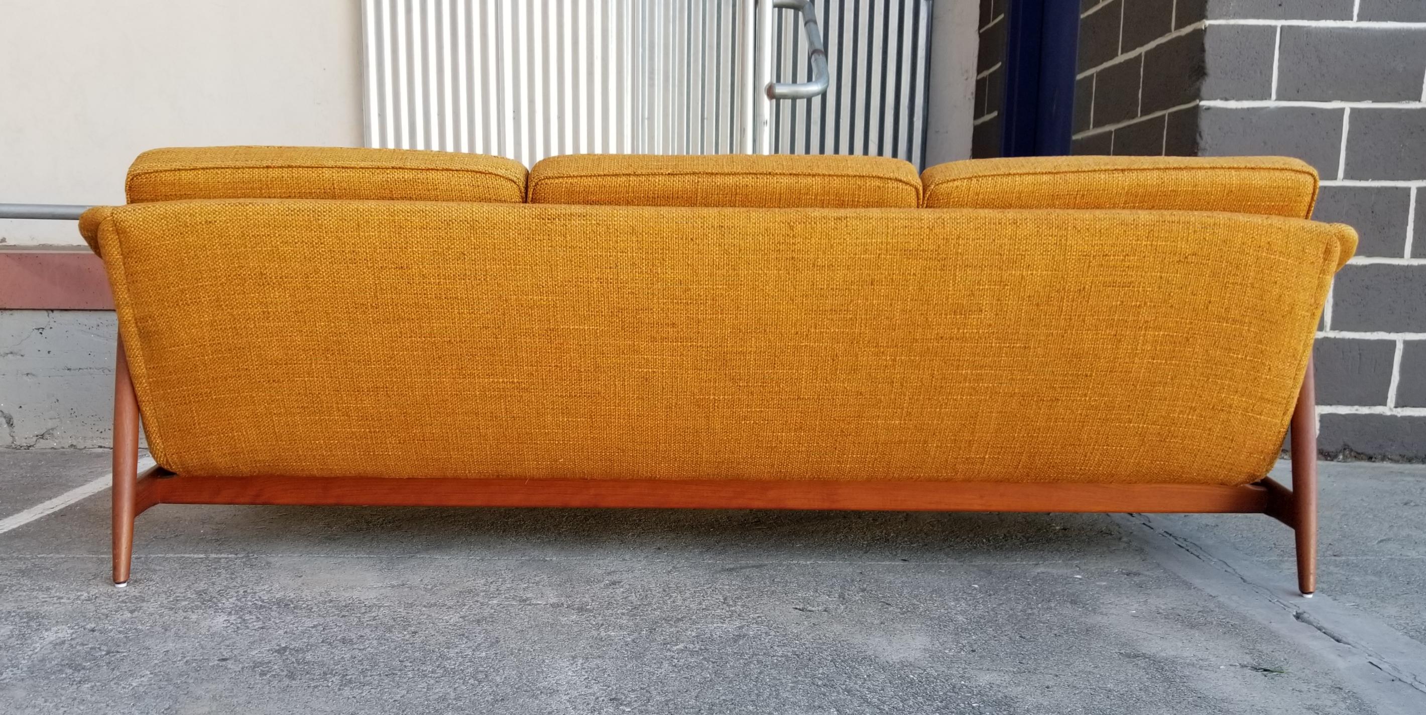 20th Century Folke Ohlsson for DUX Teak Danish Modern Sofa