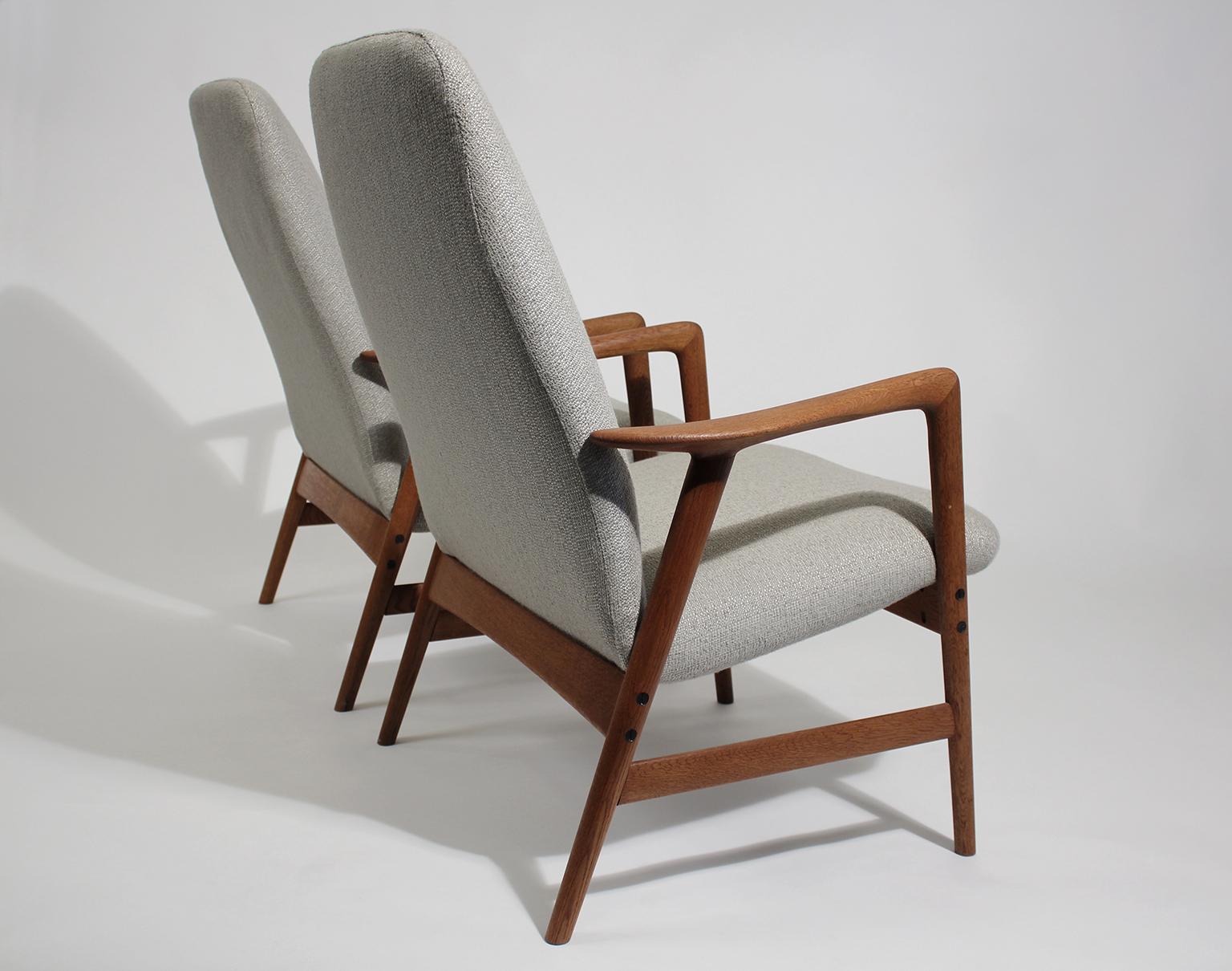 Folke Ohlsson for Dux Teak Lounge Chairs 1