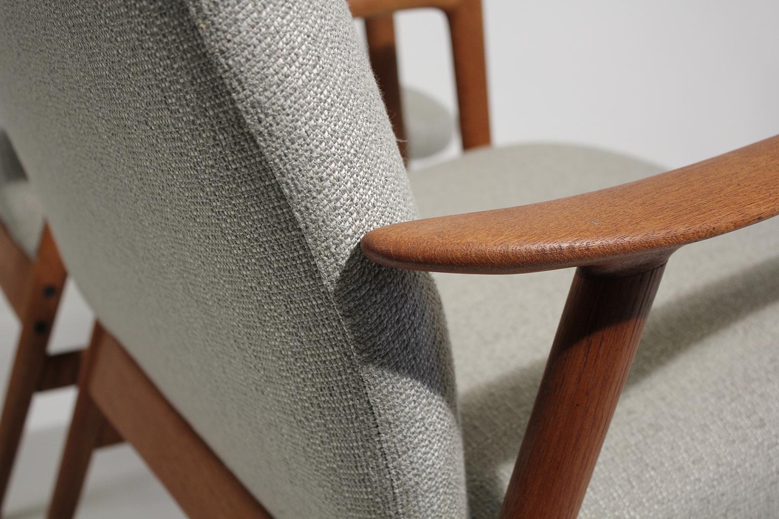 Folke Ohlsson for Dux Teak Lounge Chairs 2