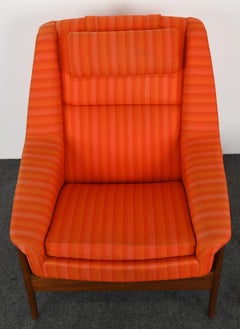Folke Ohlsson Lounge Chair and Ottoman, 1960s