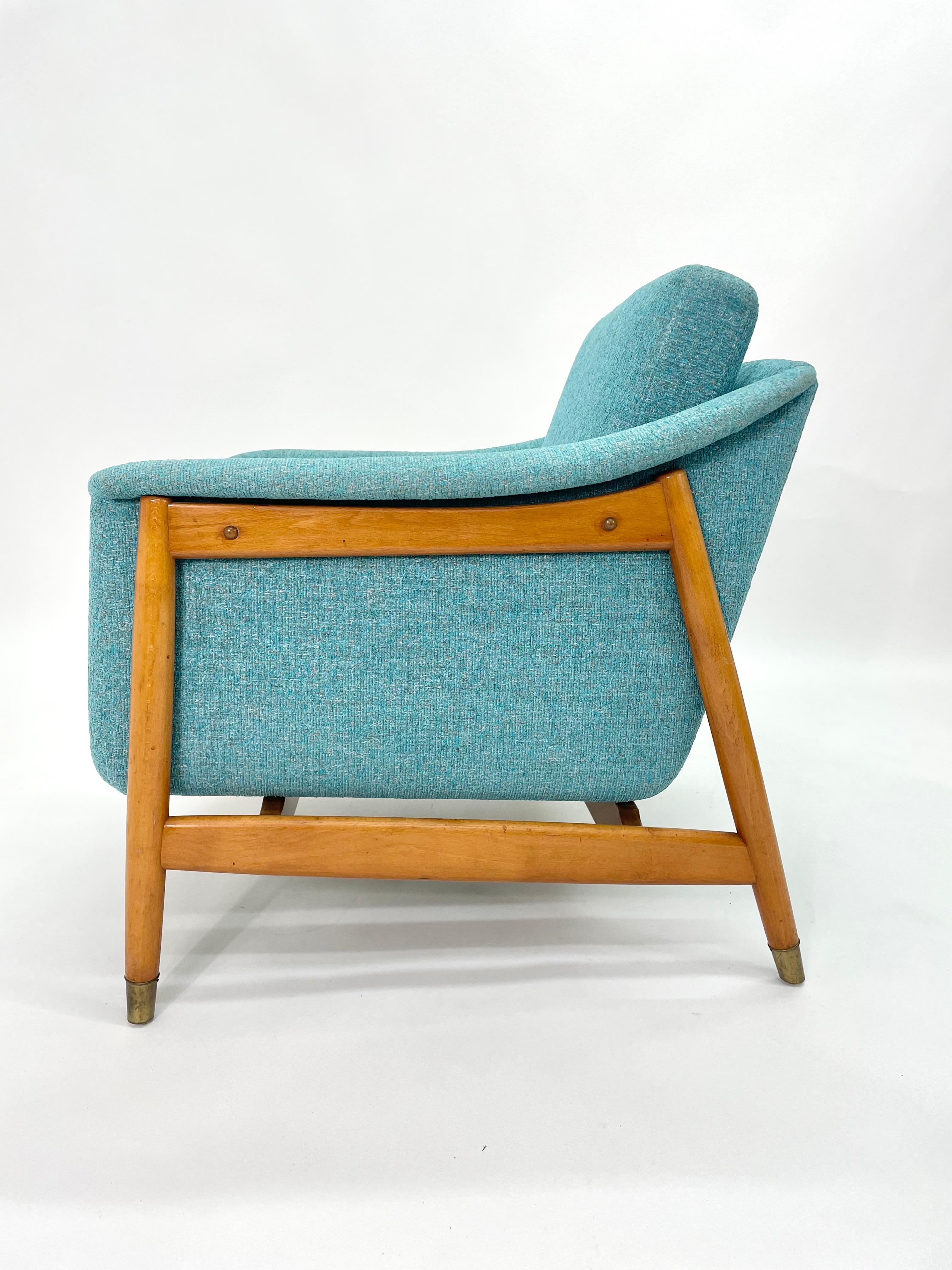 Swedish Folke Ohlsson Lounge Chair for DUX, circa 1950s