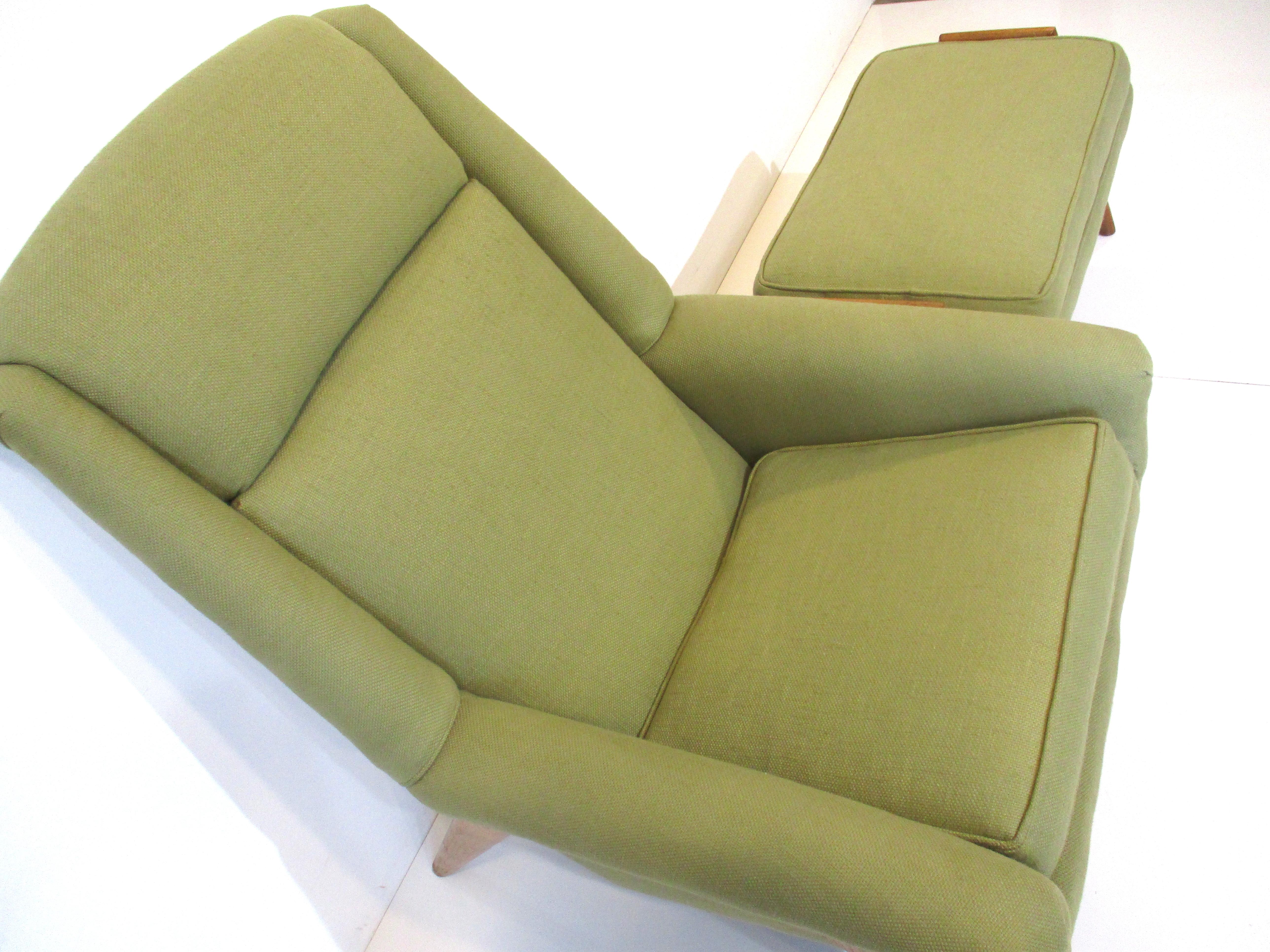 Folke Ohlsson Lounge Chair w/ Ottoman for Dux Sweden 1