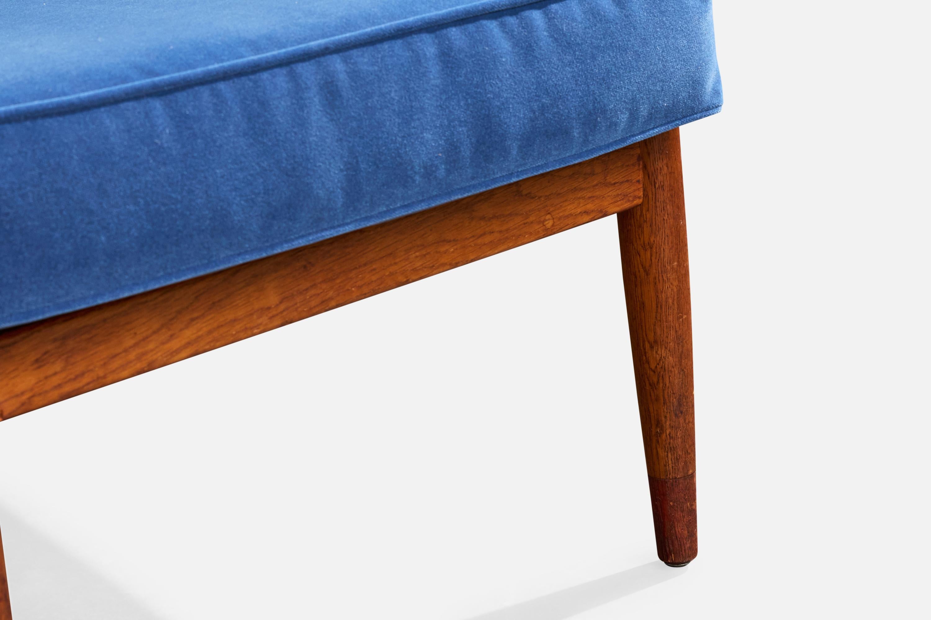 Folke Ohlsson, Loungesessel, Teak, Samt, Schweden, 1960er Jahre im Zustand „Gut“ im Angebot in High Point, NC